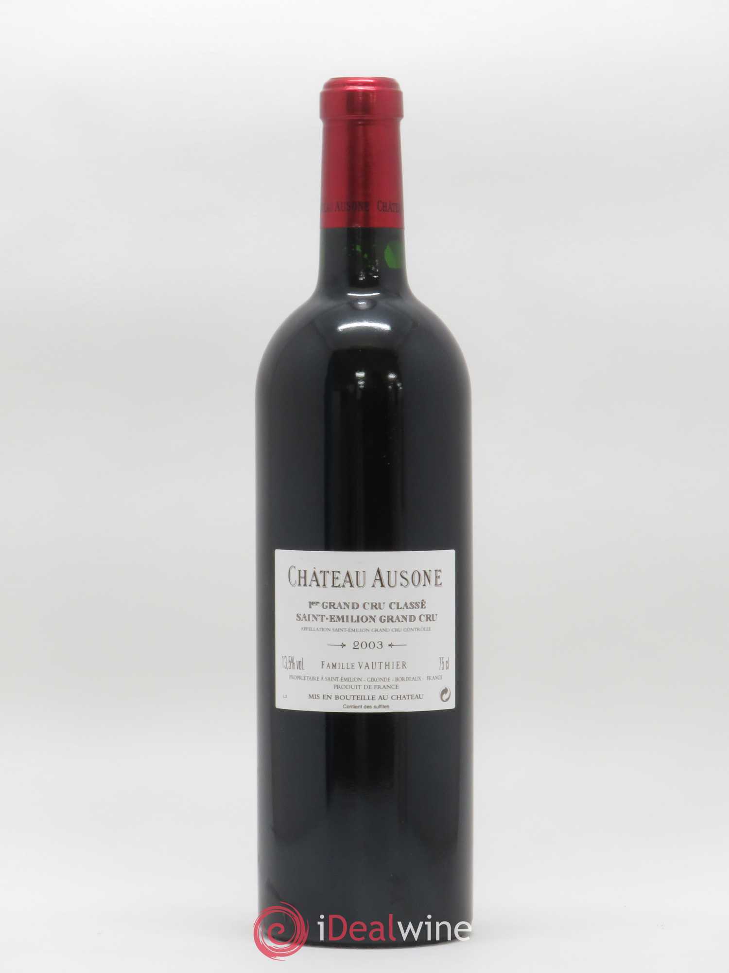 Château Ausone 1er Grand Cru Classé A 2003 - Lot de 1 bouteille - 1