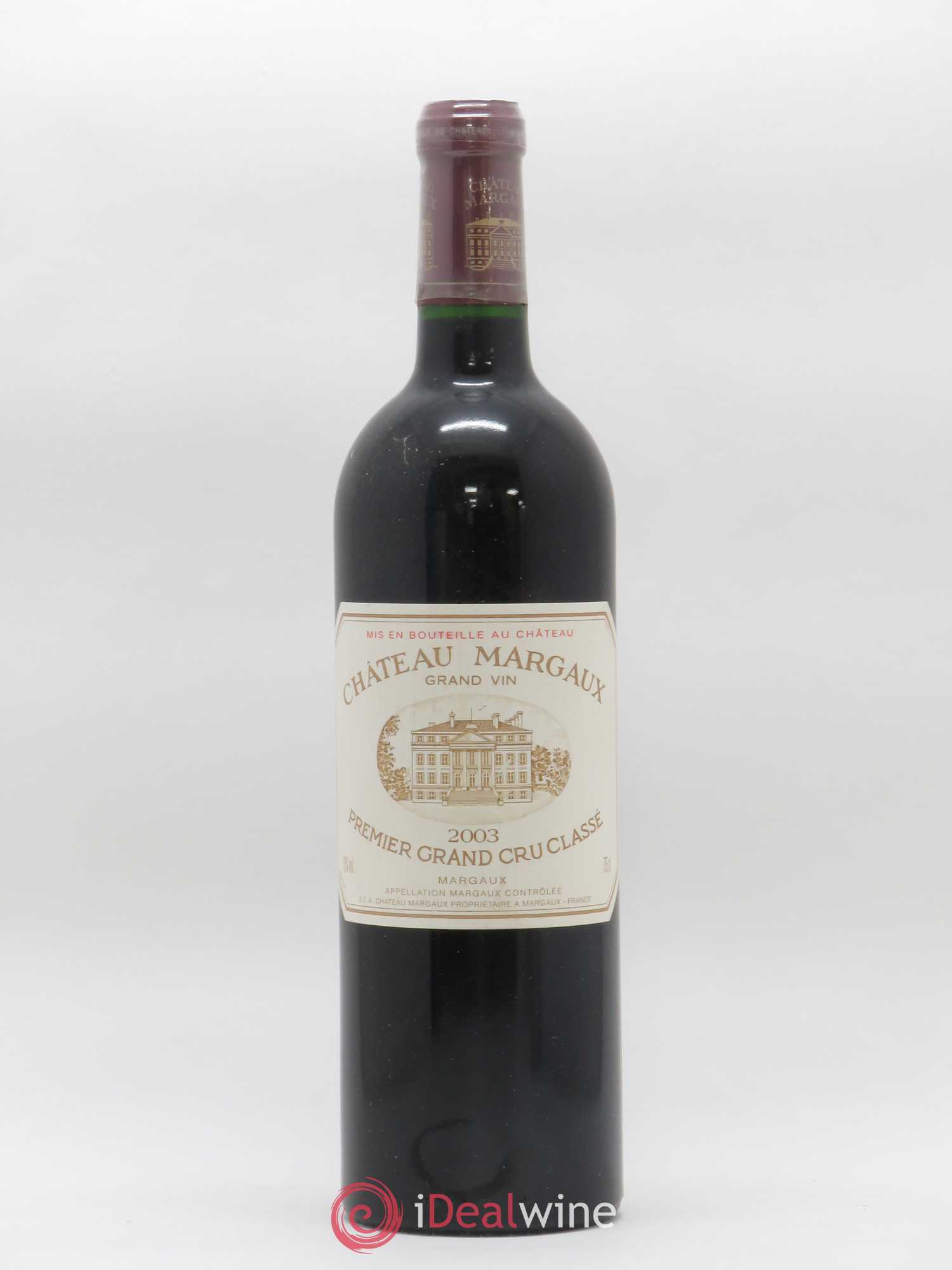 Château Margaux 1er Grand Cru Classé 2003 - Lot de 1 bouteille - 0