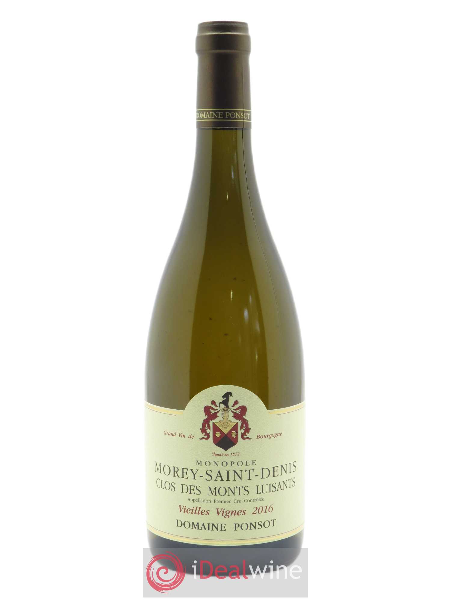 Morey-Saint-Denis 1er Cru Clos des Monts Luisants Vieilles Vignes Ponsot (Domaine) 2016 - Lot de 1 bouteille - 0