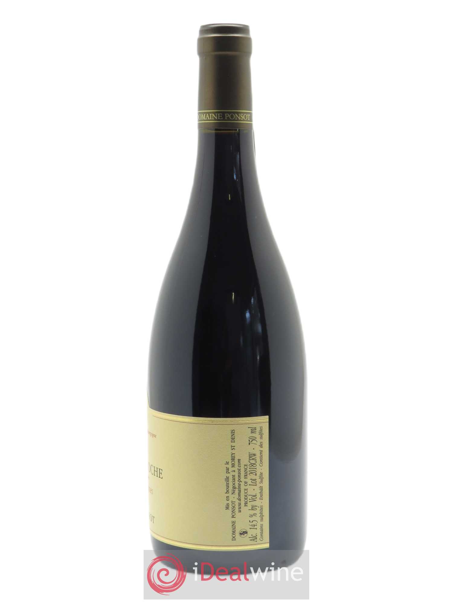 Clos de la Roche Grand Cru Vieilles Vignes Ponsot (Domaine) 2018 - Lot de 1 bouteille - 1