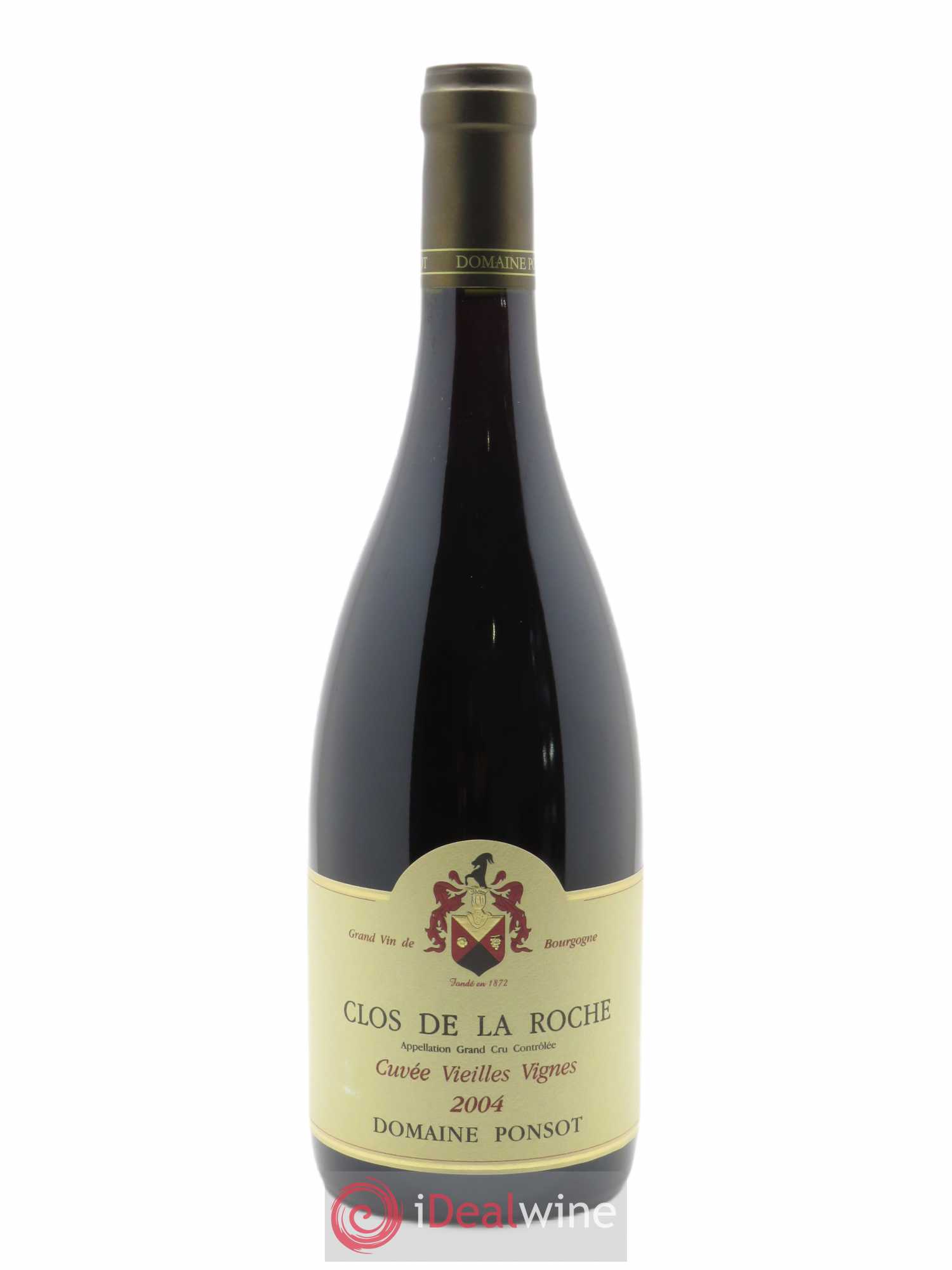 Clos de la Roche Grand Cru Vieilles Vignes Ponsot (Domaine) 2004 - Lot de 1 bouteille - 0