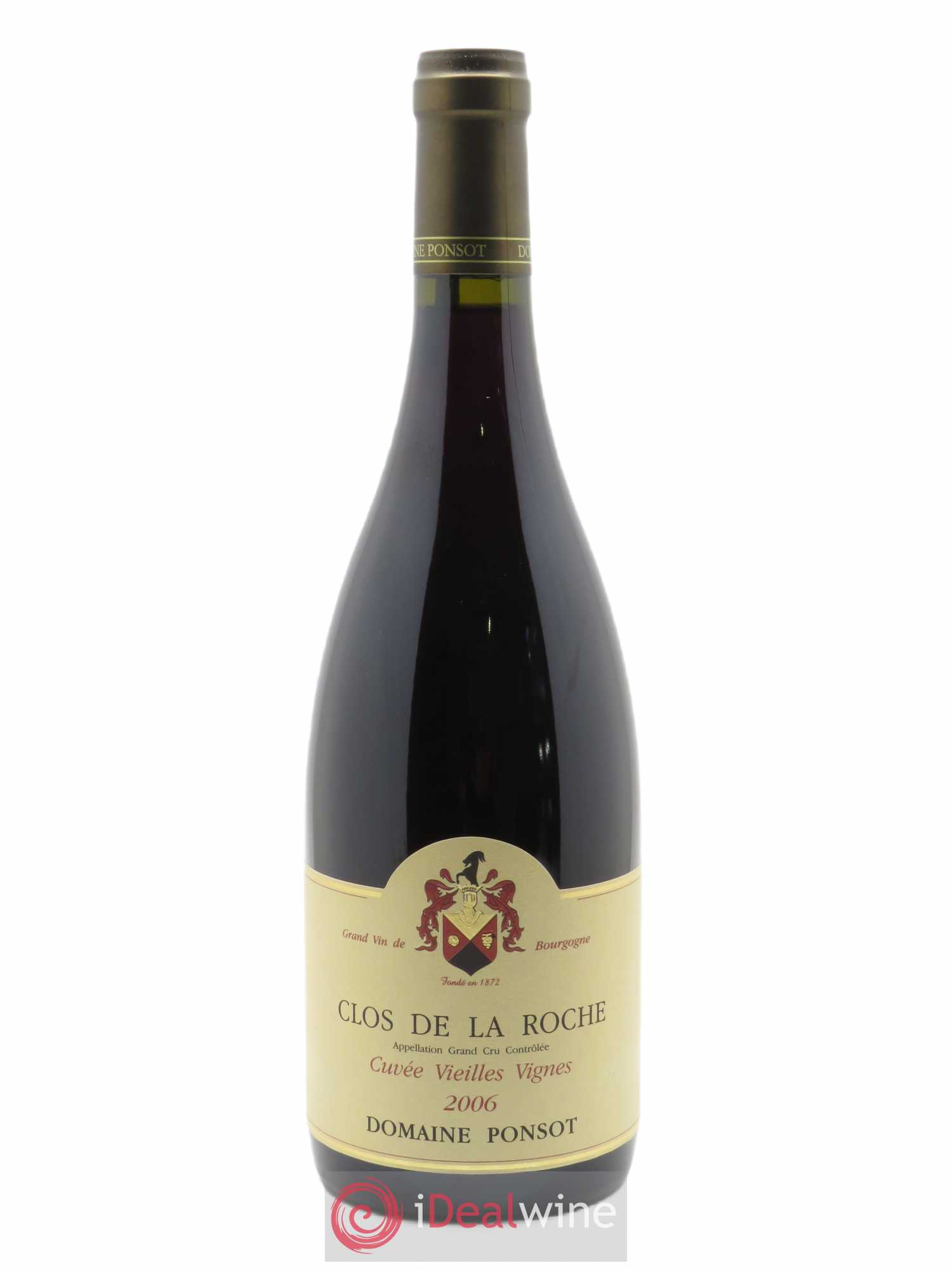 Clos de la Roche Grand Cru Vieilles Vignes Ponsot (Domaine) 2006 - Lot de 1 bouteille - 0