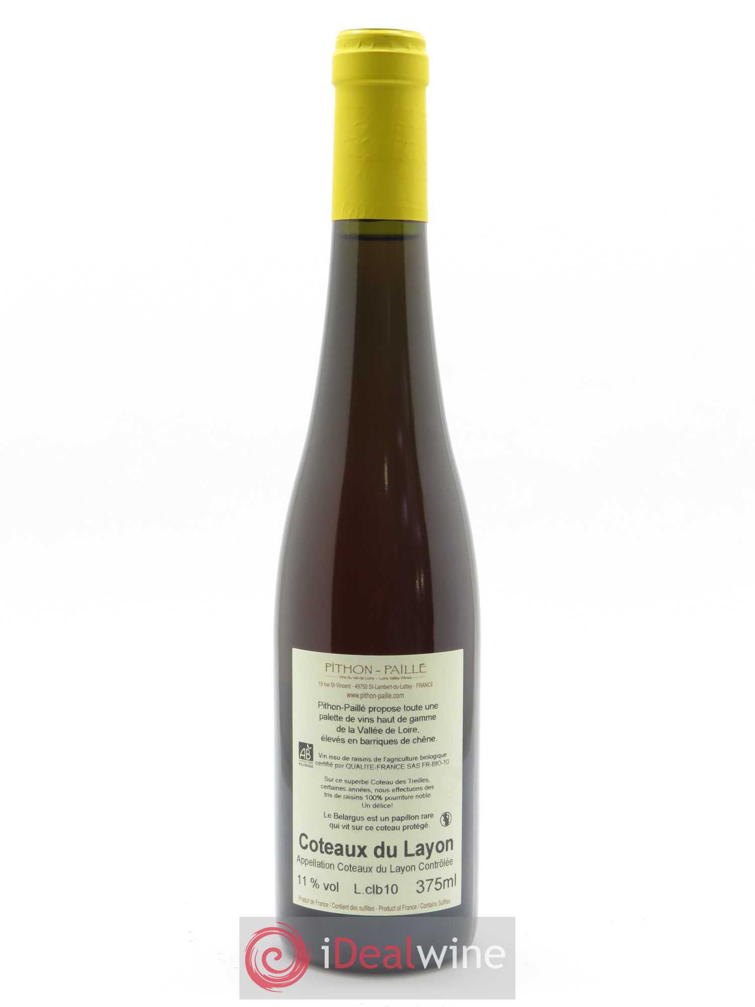 Coteaux du Layon Pithon-Paillé 2010 - Lot de 1 demi bouteille - 1