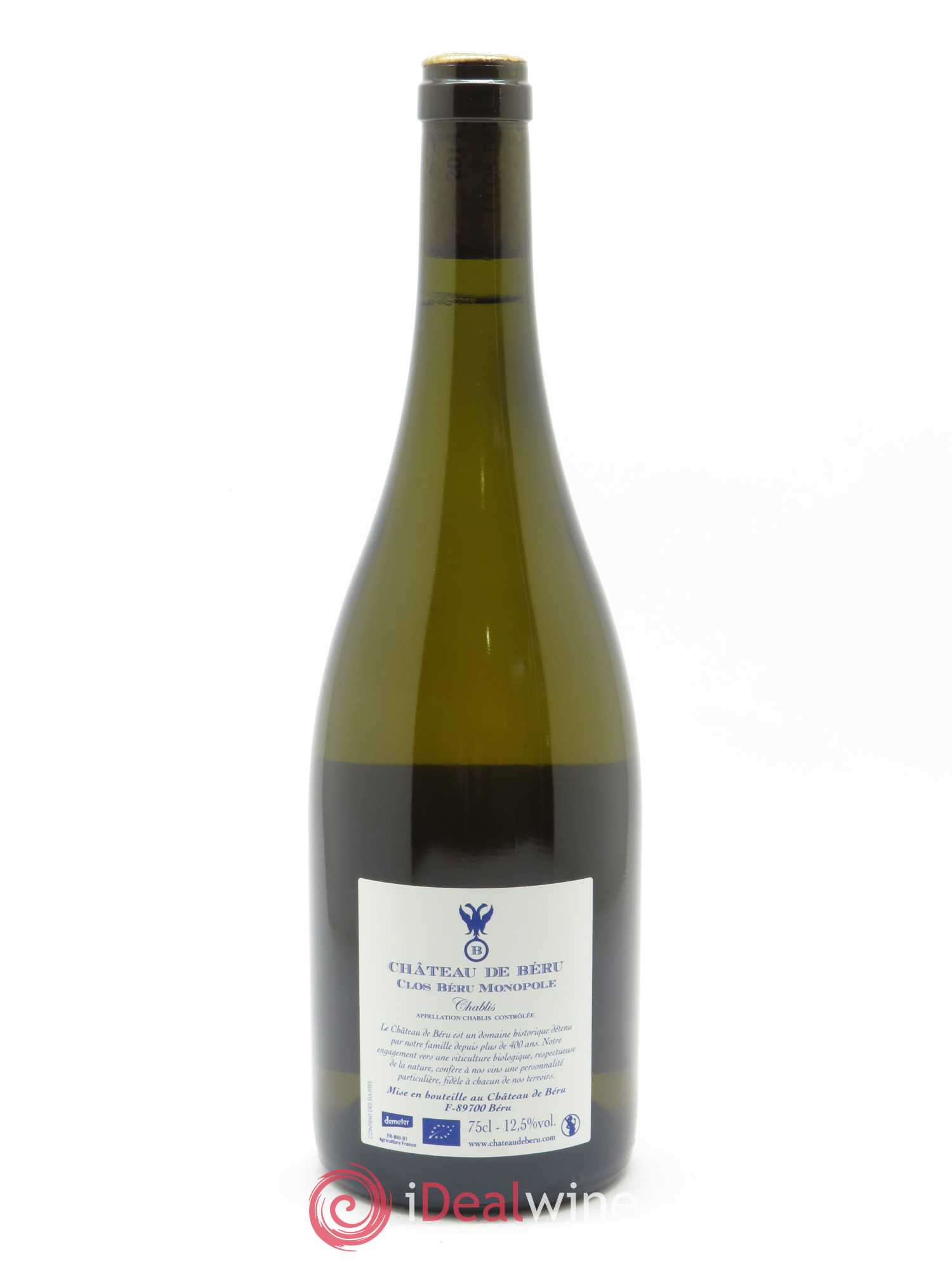 Chablis Clos Béru Monopole Château de Béru 2014 - Lot de 1 bouteille - 1