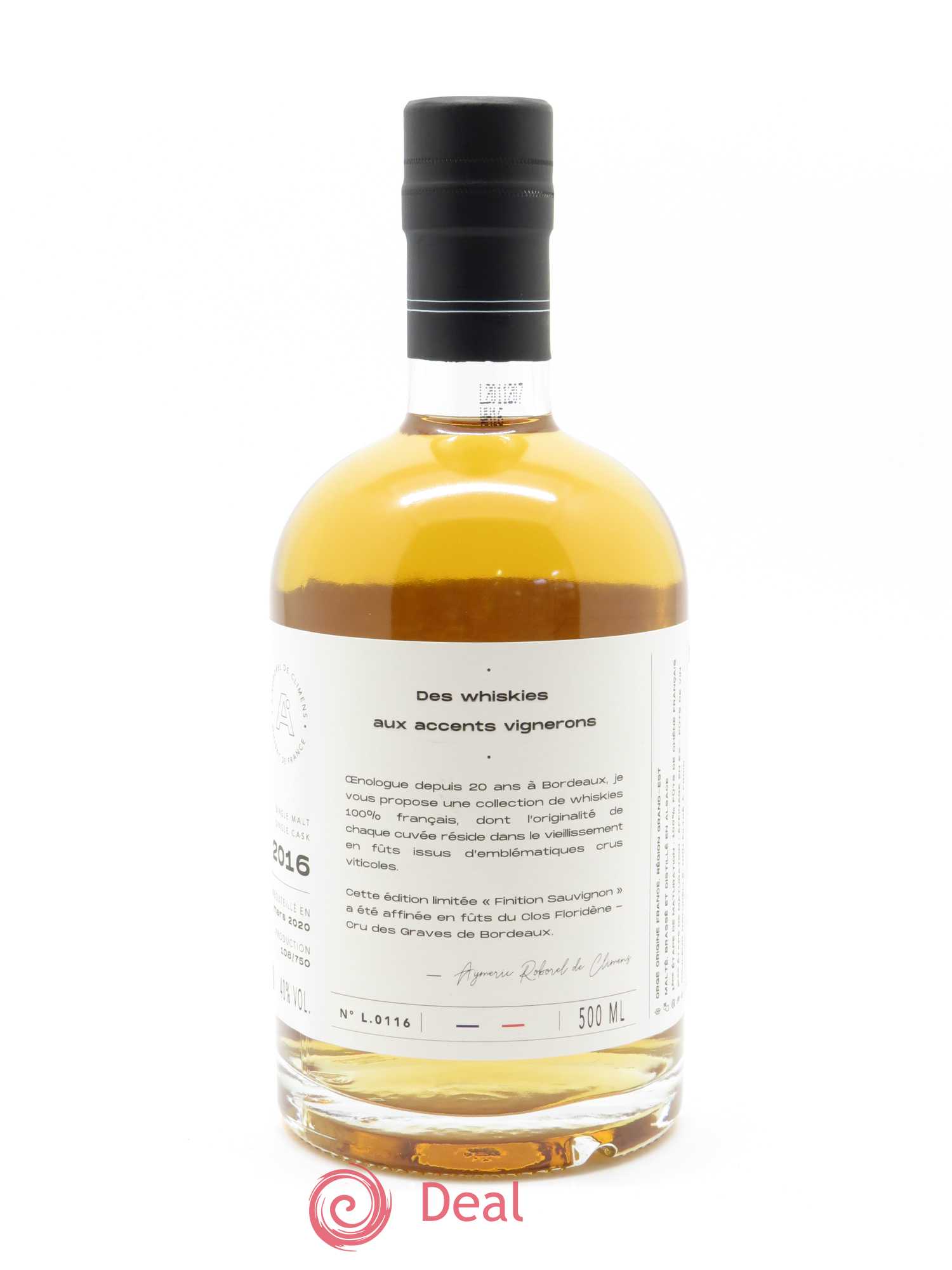 Whisky Finition Sauvignon du Clos Floridène A.Roborel de Climens (50cl) - Lot de 1 bouteille - 1