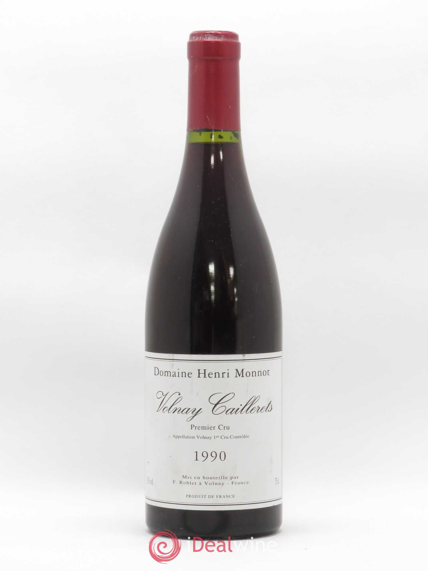 Volnay 1er Cru Caillerets Domaine Henri Monnot 1990 - Posten von 1 Flasche - 0