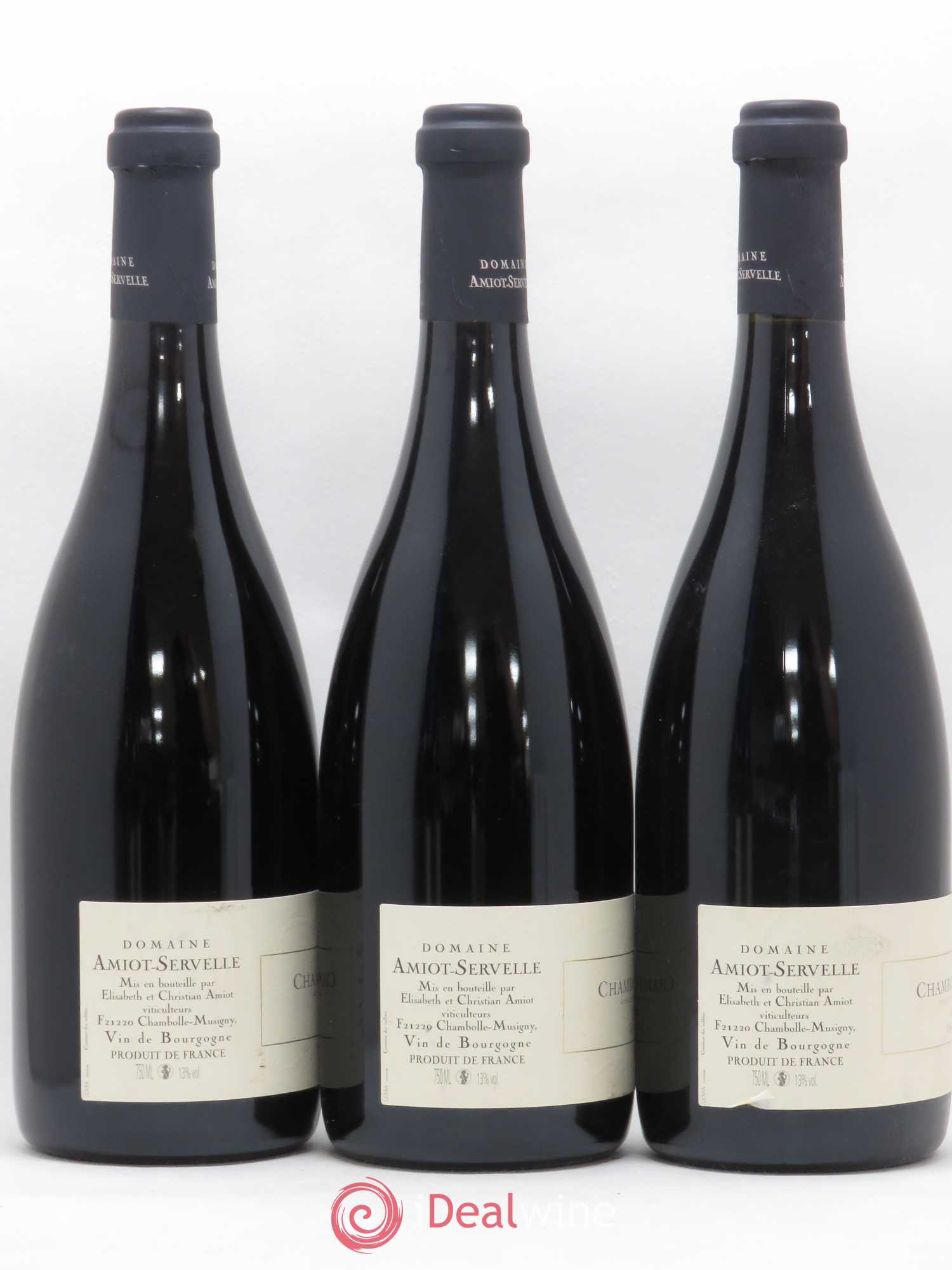 Chambolle-Musigny 1er Cru Les Amoureuses Amiot-Servelle 2006 - Lot de 3 bouteilles - 1