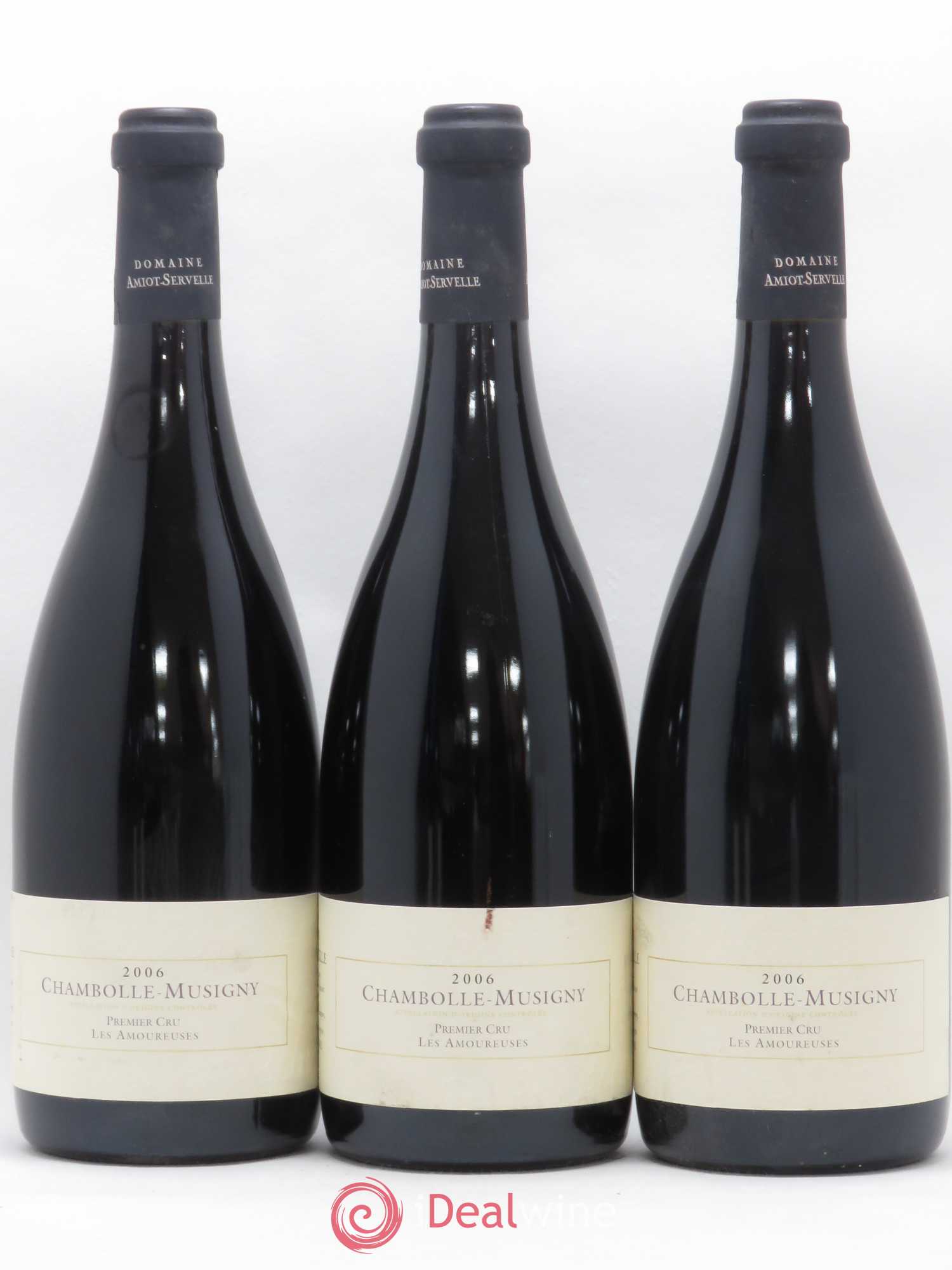 Chambolle-Musigny 1er Cru Les Amoureuses Amiot-Servelle 2006 - Lot de 3 bouteilles - 0