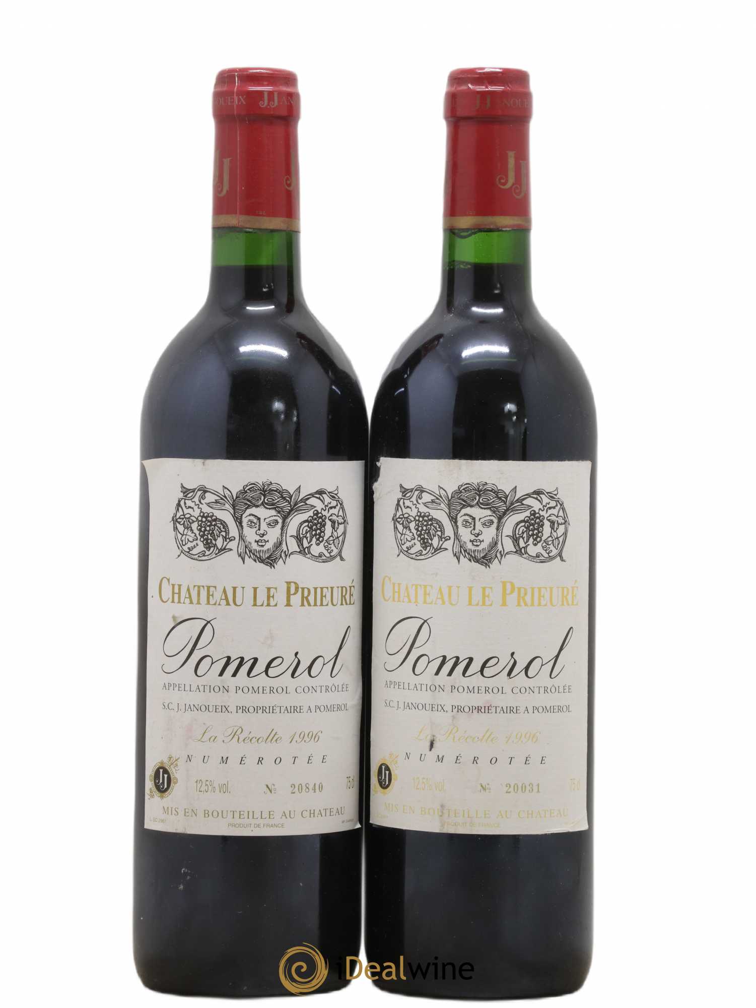 Château le Prieuré Grand Cru Classé 1996 - Lot de 2 bouteilles - 0