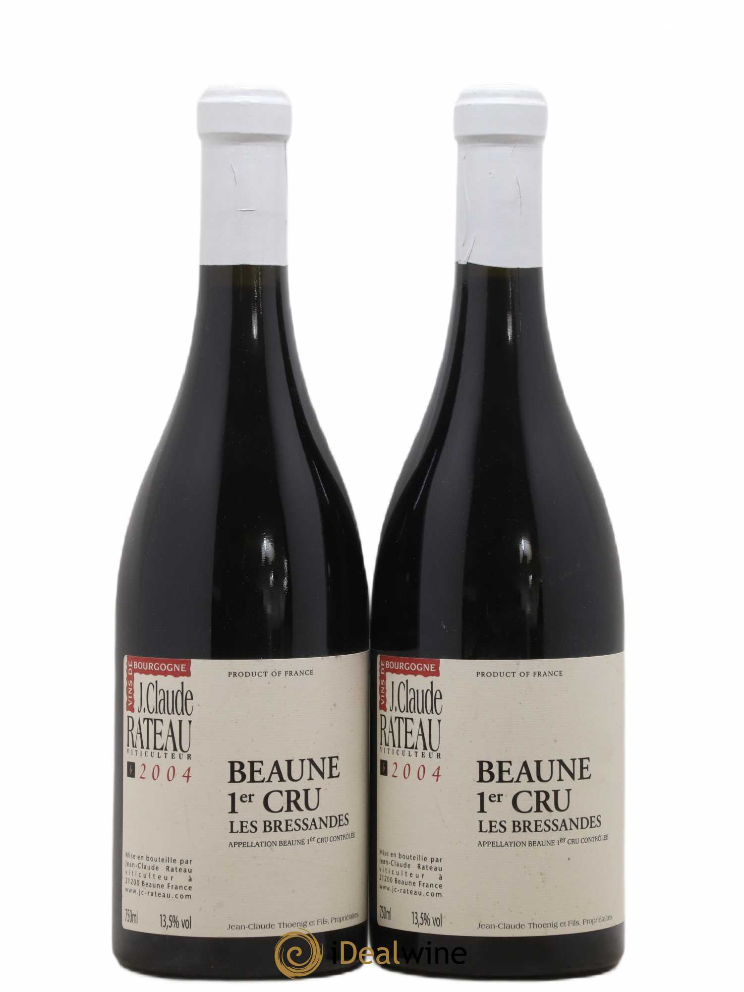 Beaune 1er Cru Les Bressandes J. Claude Rateau (sans prix de réserve) 2004 - Posten von 2 Flaschen - 1