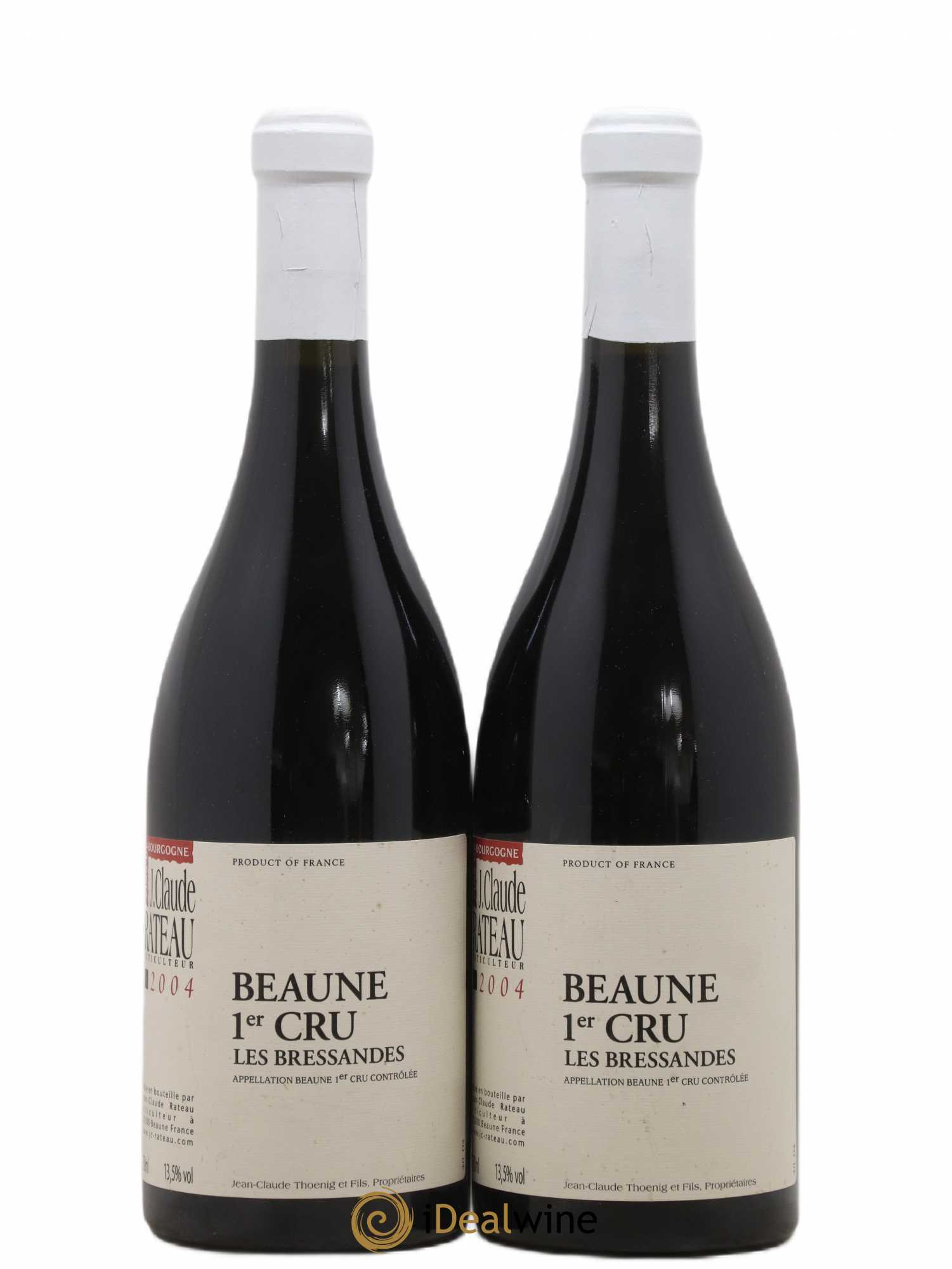 Beaune 1er Cru Les Bressandes J. Claude Rateau (sans prix de réserve) 2004 - Posten von 2 Flaschen - 0