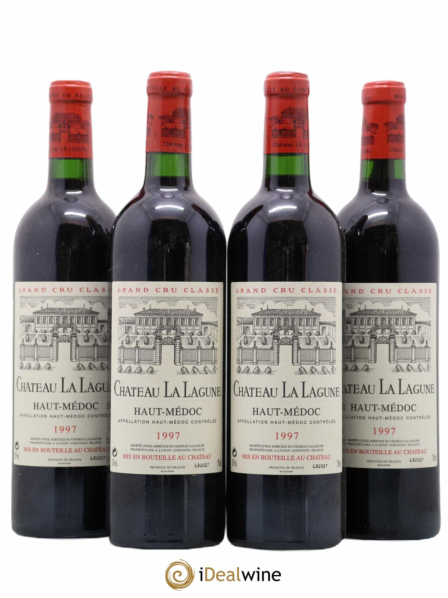 Château la Lagune 3ème Grand Cru Classé 1997 - Lot de 4 bouteilles - 0