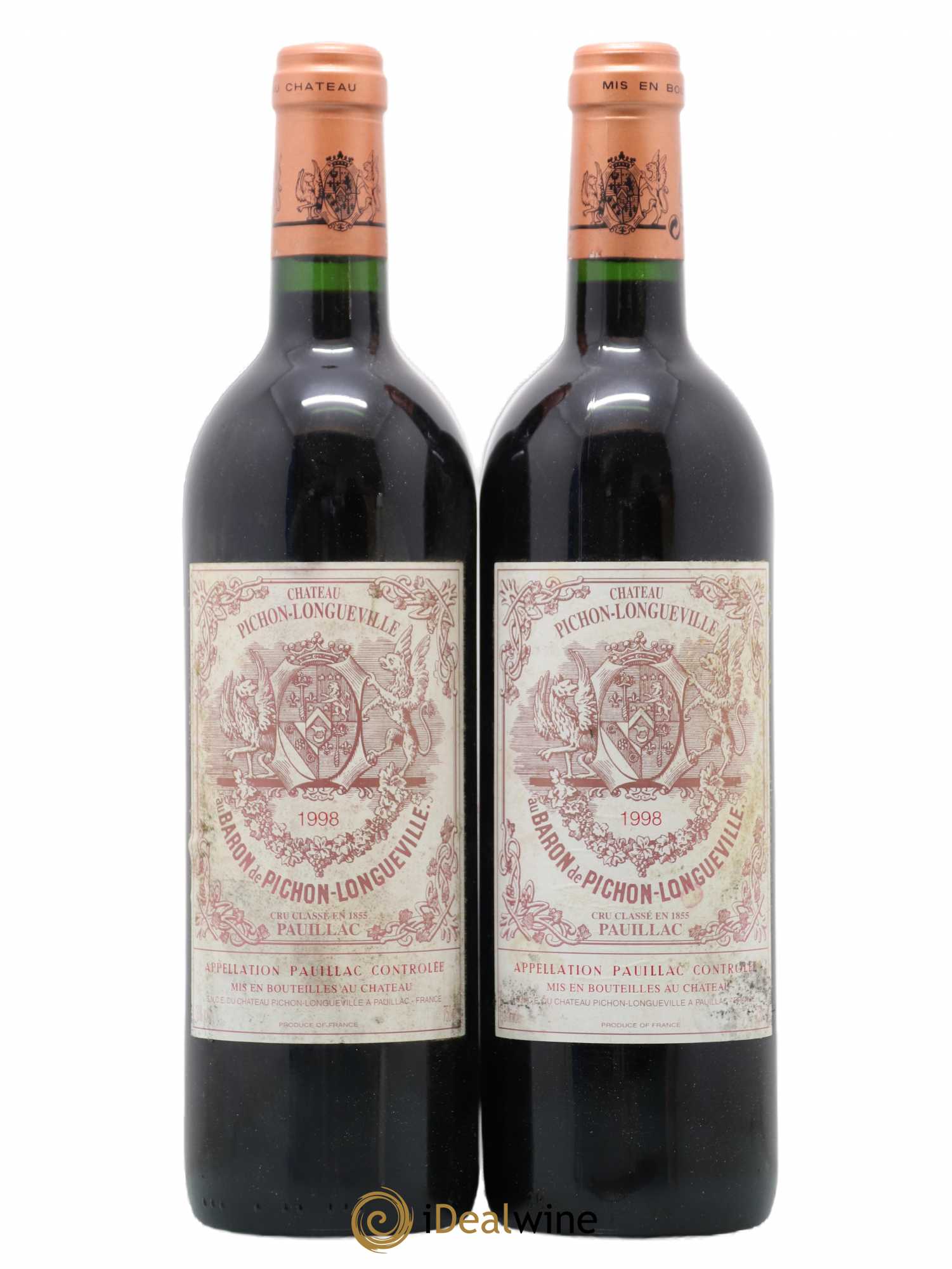 Pichon Longueville Baron 2ème Grand Cru Classé 1998 - Lot de 2 bouteilles - 0