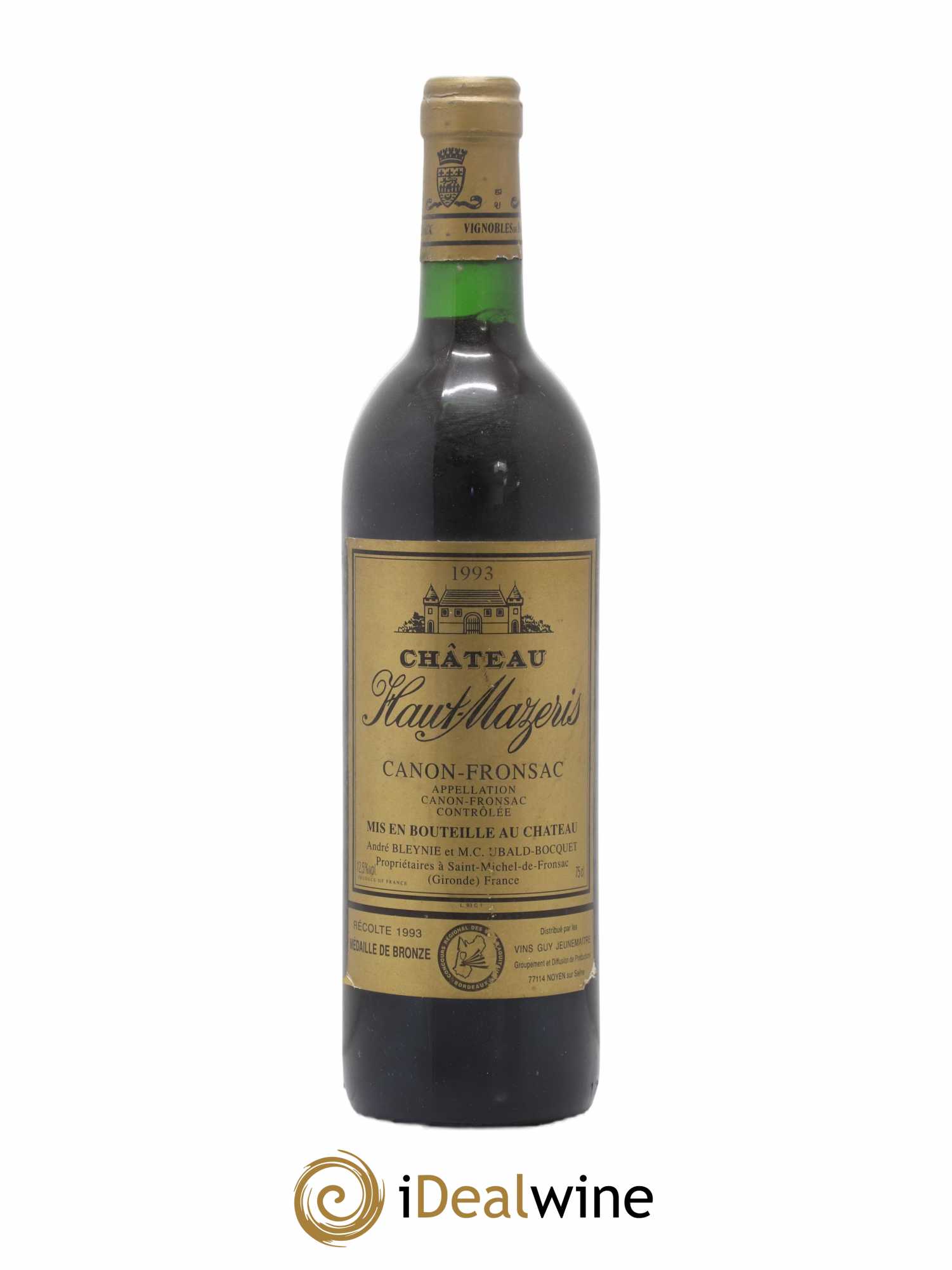 Château Haut Mazeris 1993 - Lot de 1 bouteille - 0