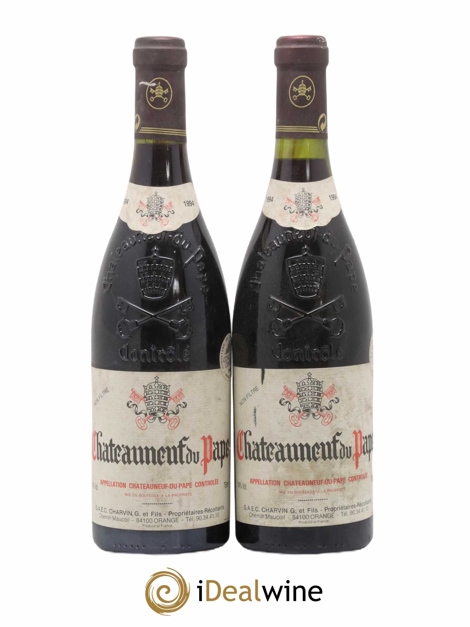 Châteauneuf-du-Pape Charvin (Domaine) 1994 - Lot de 2 bouteilles - 0