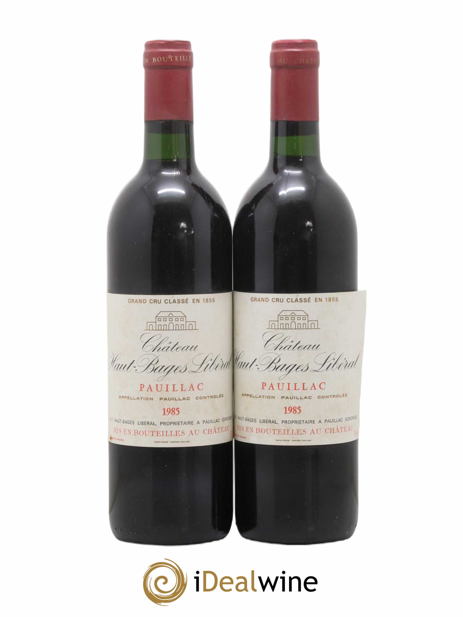 Château Haut Bages Libéral 5ème Grand Cru Classé 1985 - Lot de 2 bouteilles - 0