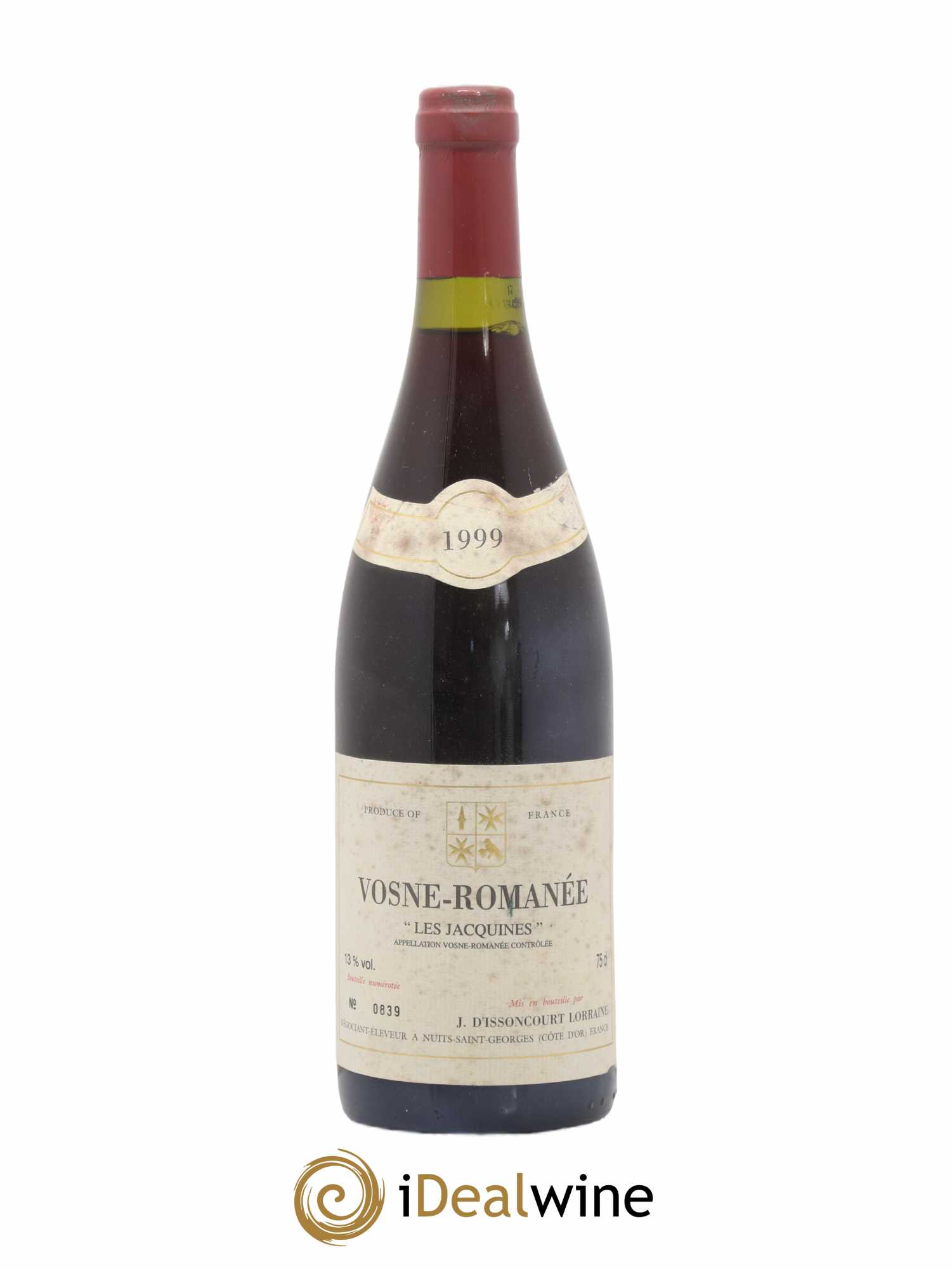 Vosne-Romanée les Jacquines J.D'issoncourt 1999 - Posten von 1 Flasche - 0