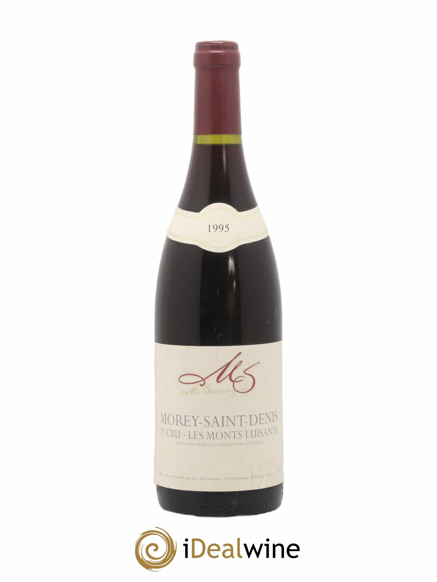 Morey-Saint-Denis 1er Cru Les Monts Luisants M.Sarrazin Bernard Gras 1995 - Posten von 1 Flasche - 0