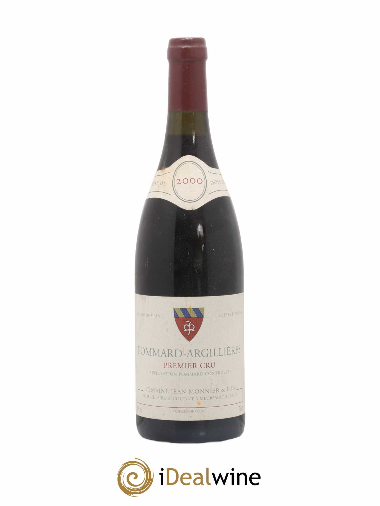Pommard 1er Cru Argillieres Domaine Jean Monnier Et Fils 2000 - Posten von 1 Flasche - 0