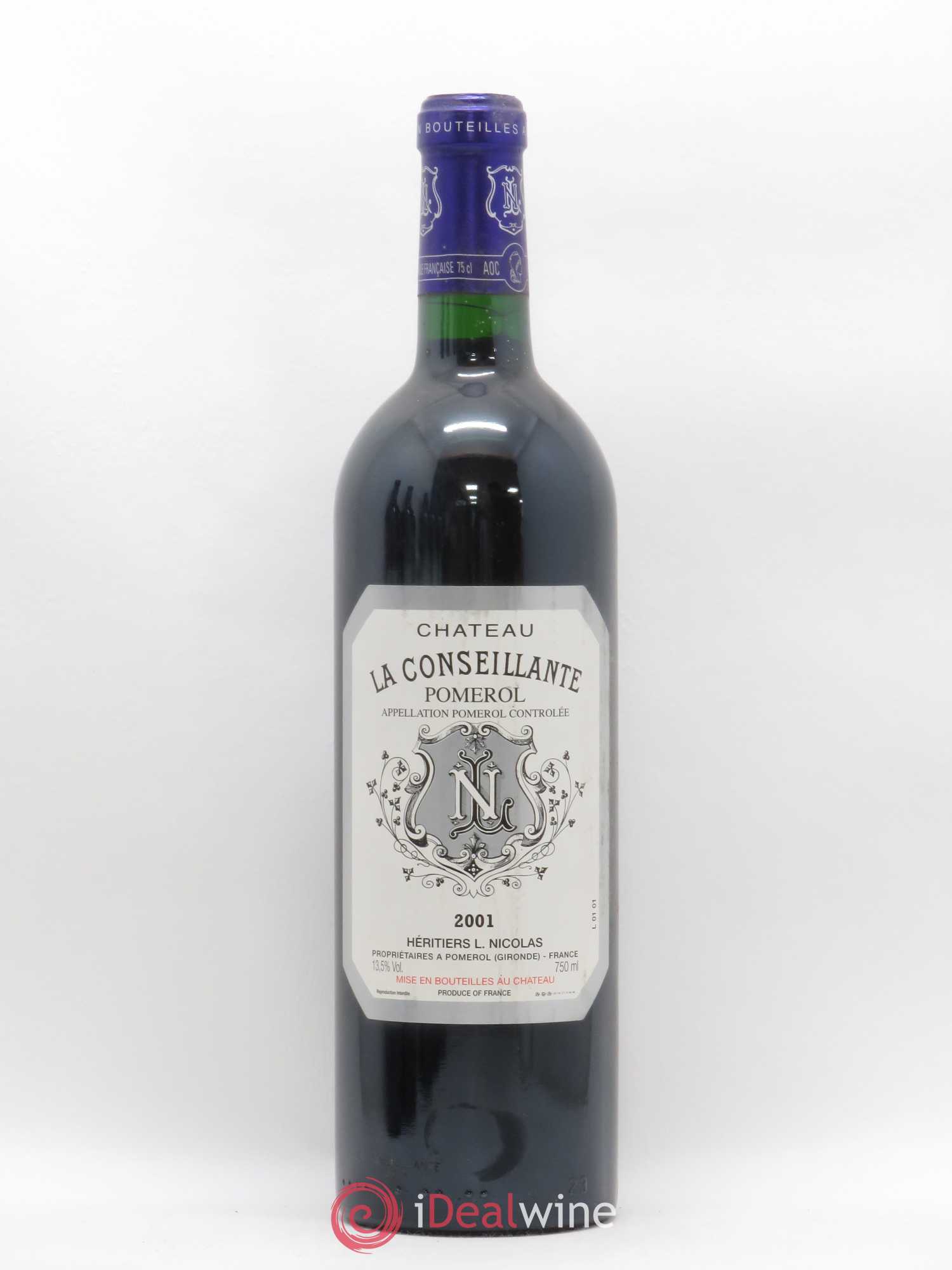 Château la Conseillante 2001 - Lot de 1 bouteille - 0