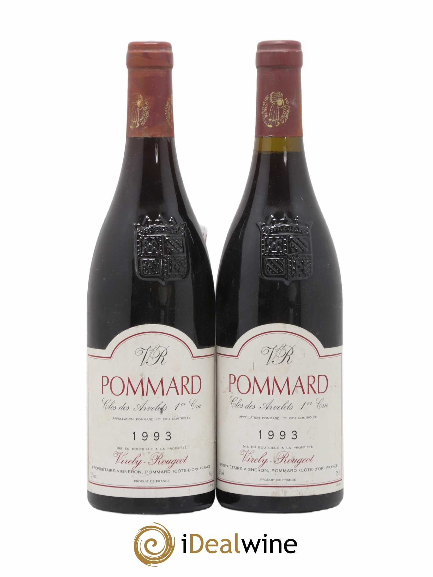 Pommard 1er Cru Clos des Arvelets Virely-Rougeot 1993 - Lot de 2 bouteilles - 0