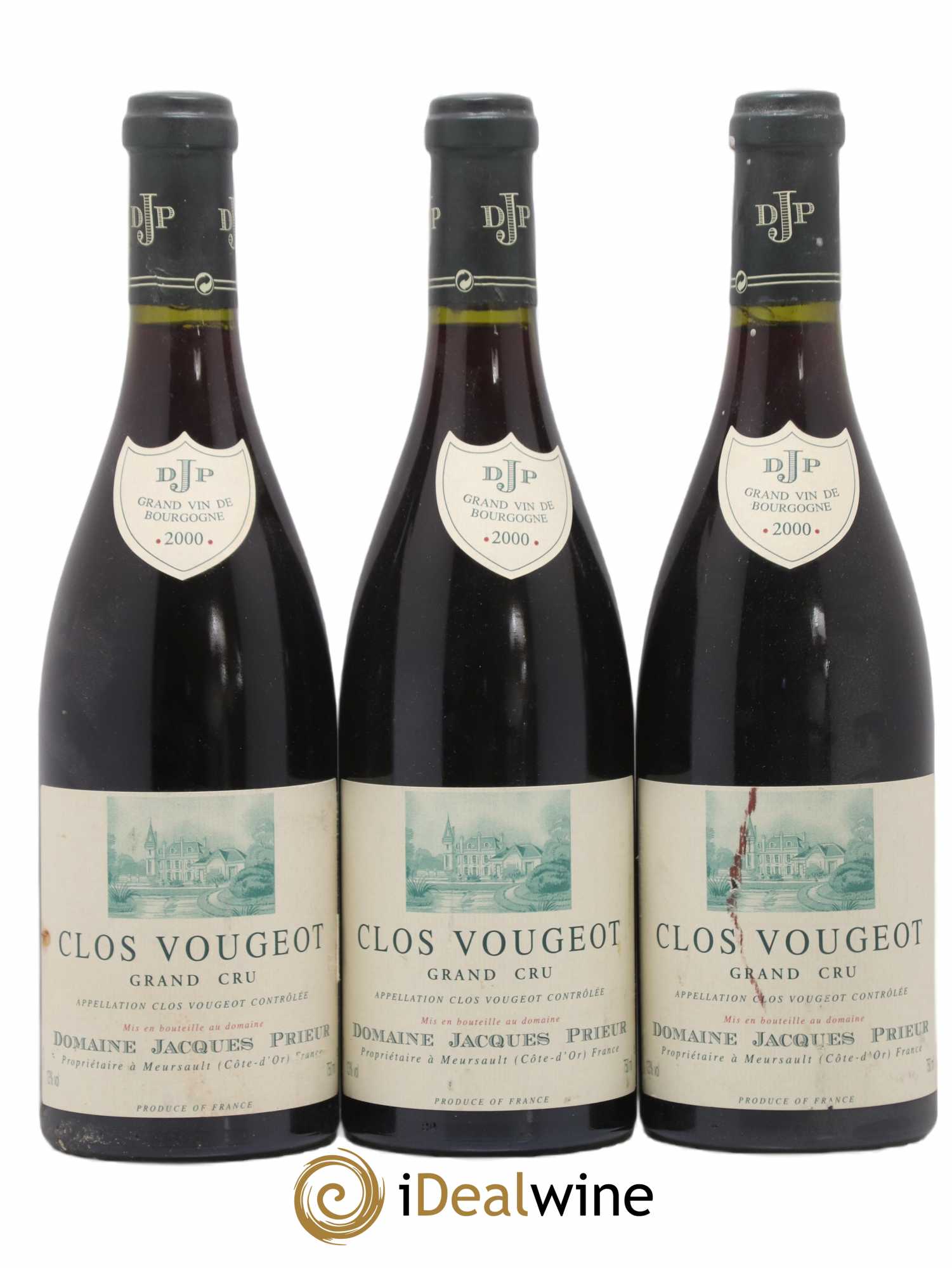 Clos de Vougeot Grand Cru Jacques Prieur (Domaine) 2000 - Lot de 3 bouteilles - 0