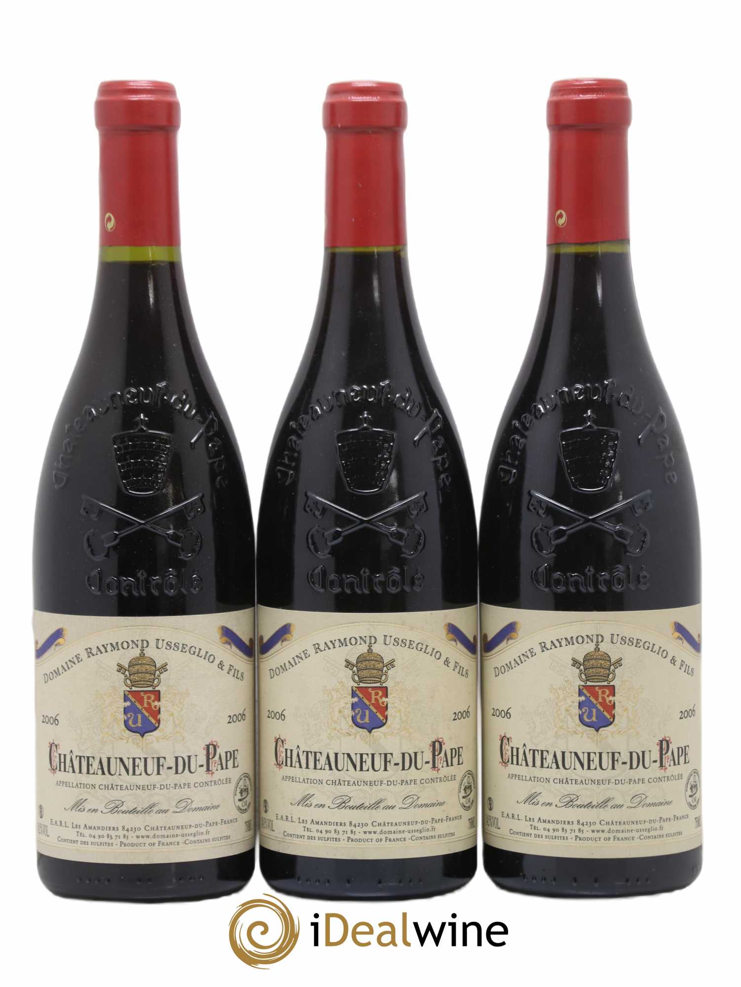 Châteauneuf-du-Pape Raymond Usseglio & Fils (Domaine) 2006 - Lot de 3 bouteilles - 0
