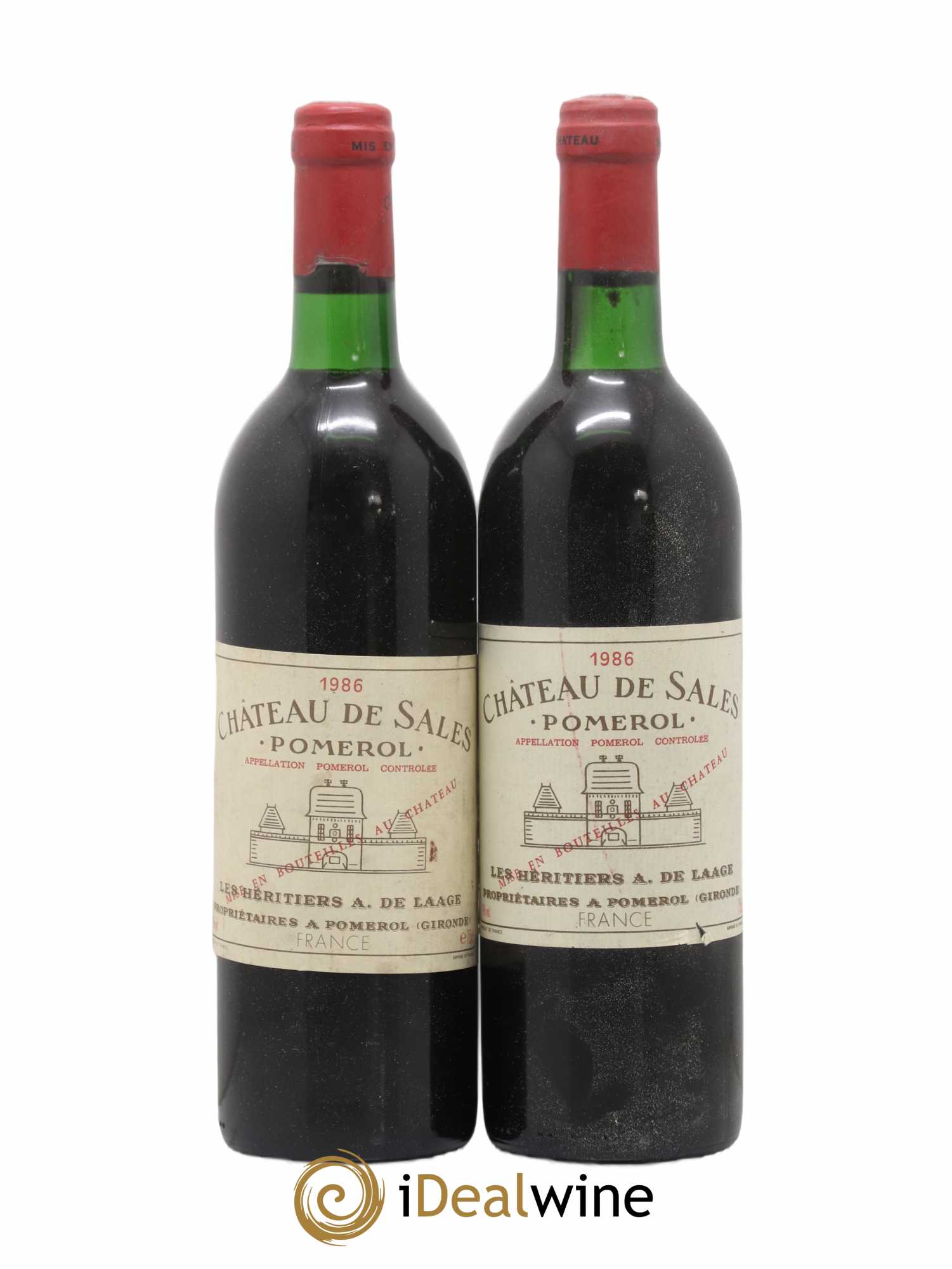 Château de Sales 1986 - Lot de 2 bouteilles - 0