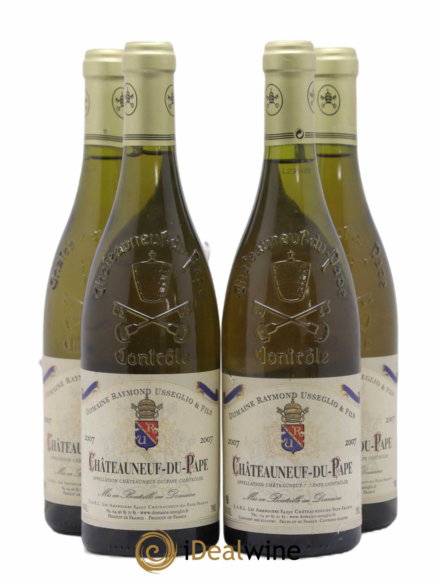 Châteauneuf-du-Pape Raymond Usseglio & Fils (Domaine) 2007 - Lot de 4 bouteilles - 0
