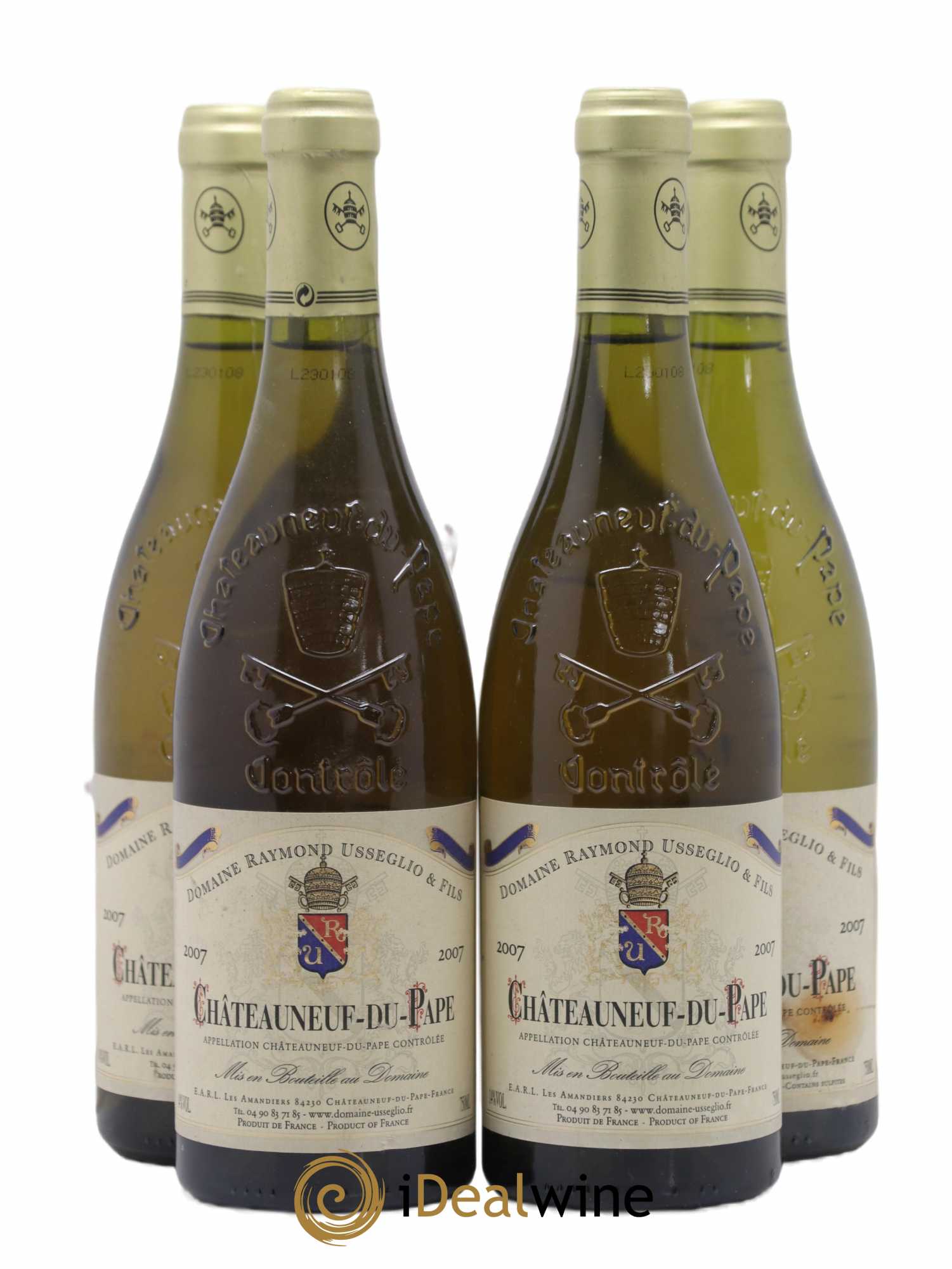 Châteauneuf-du-Pape Raymond Usseglio & Fils (Domaine) 2007 - Lot de 4 bouteilles - 0
