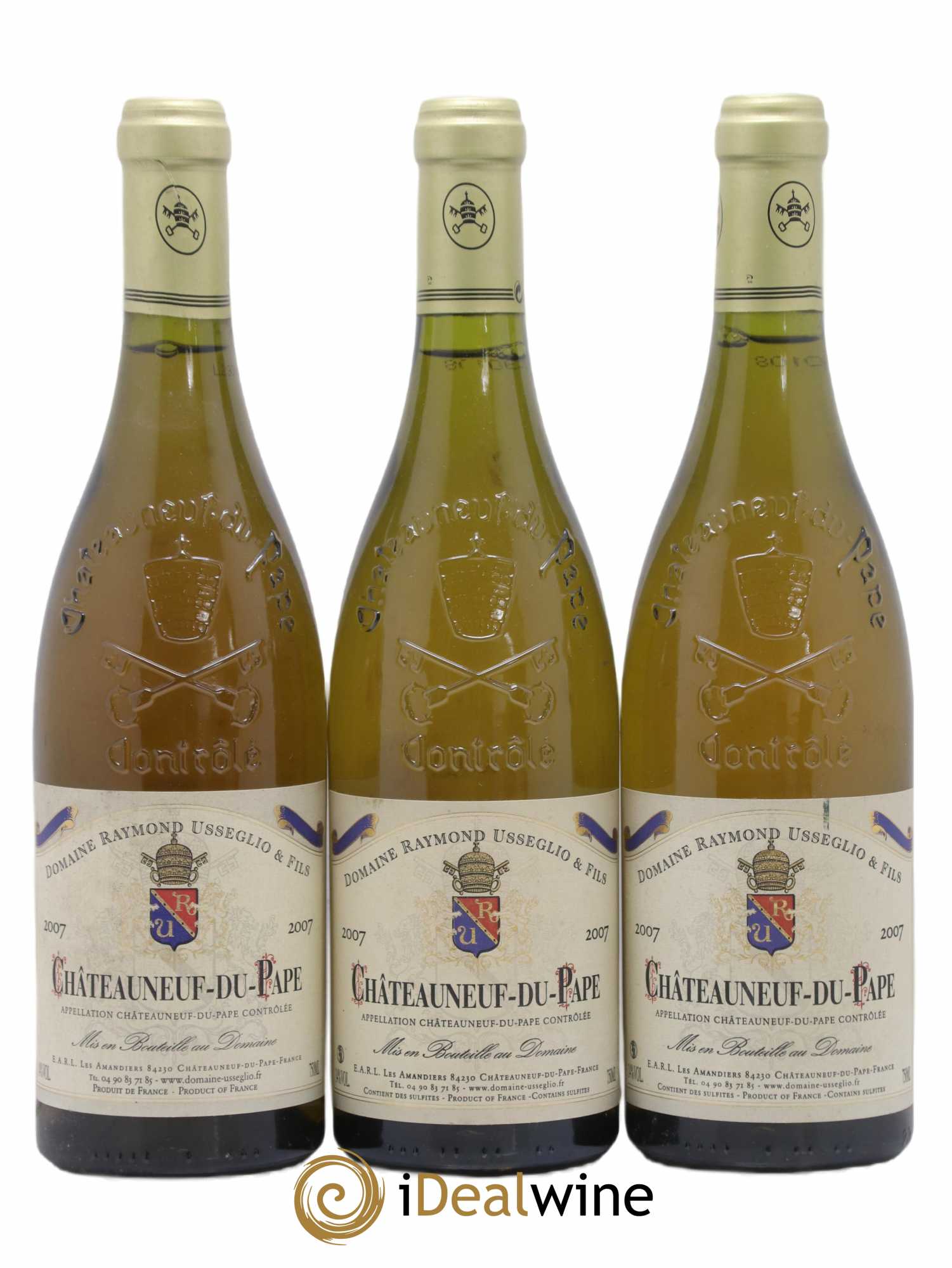 Châteauneuf-du-Pape Raymond Usseglio & Fils (Domaine) 2007 - Lot de 3 bouteilles - 0