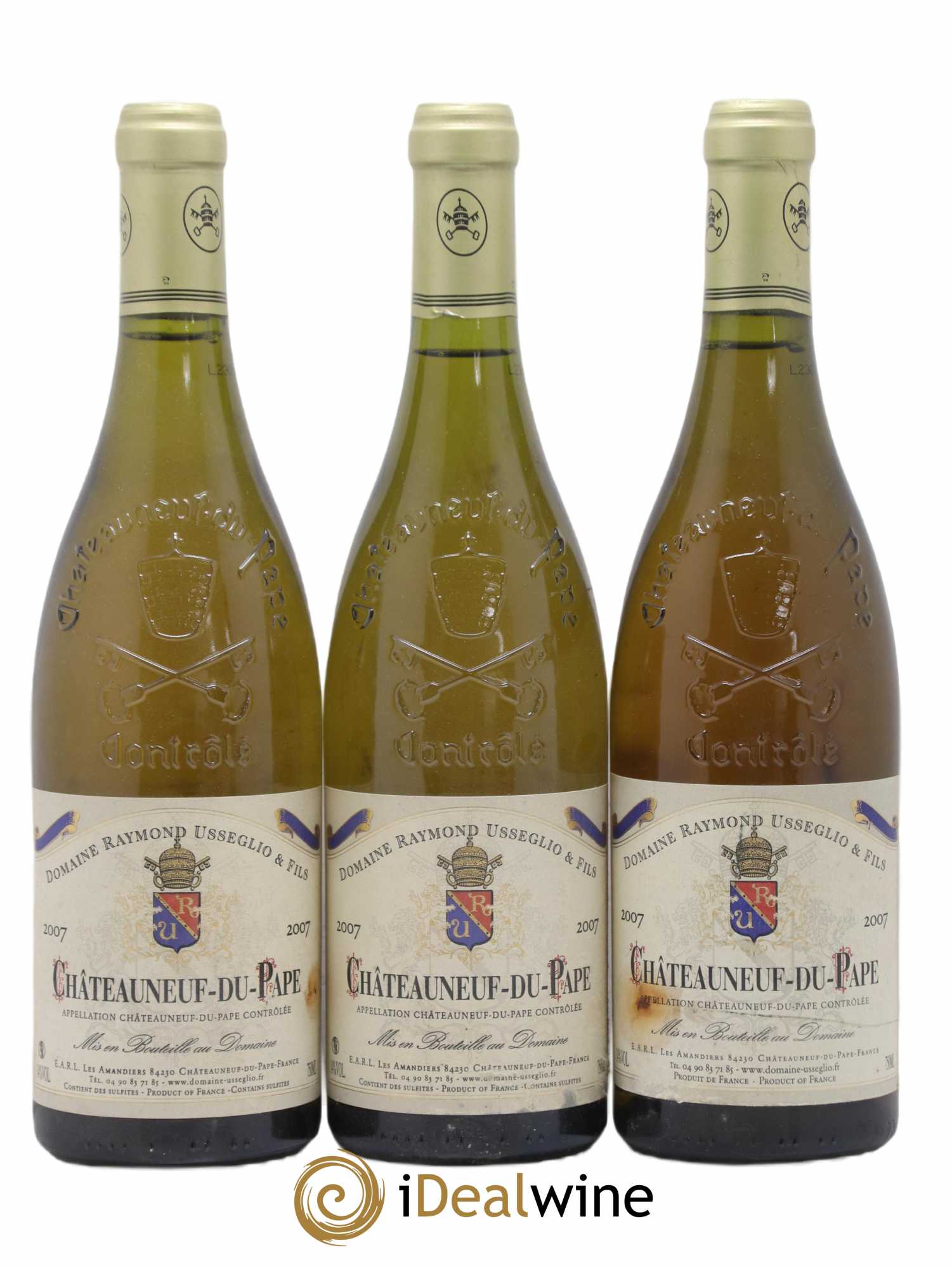Châteauneuf-du-Pape Raymond Usseglio & Fils (Domaine) 2007 - Lot de 3 bouteilles - 0