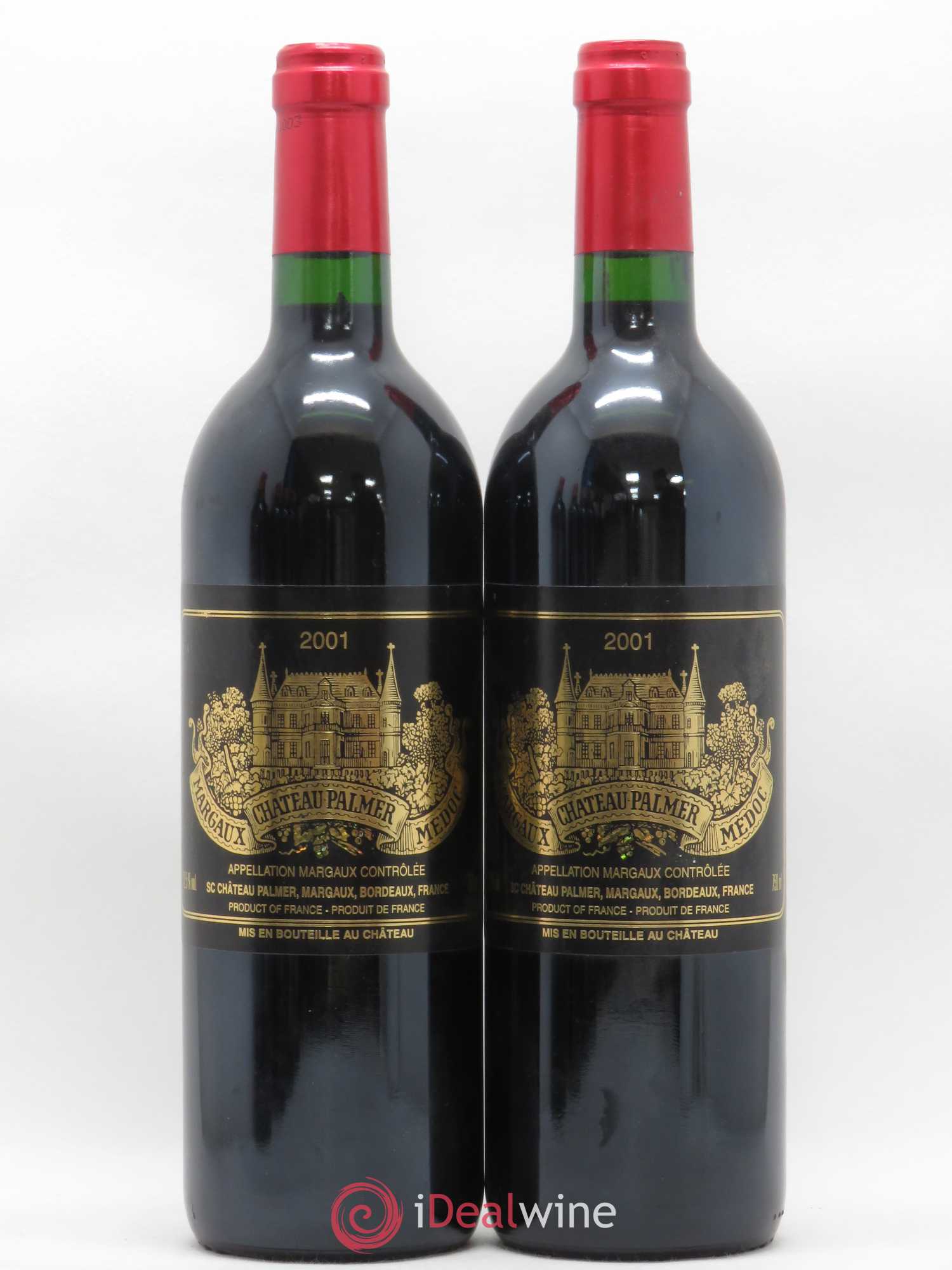 Château Palmer 3ème Grand Cru Classé 2001 - Lot de 2 bouteilles - 0
