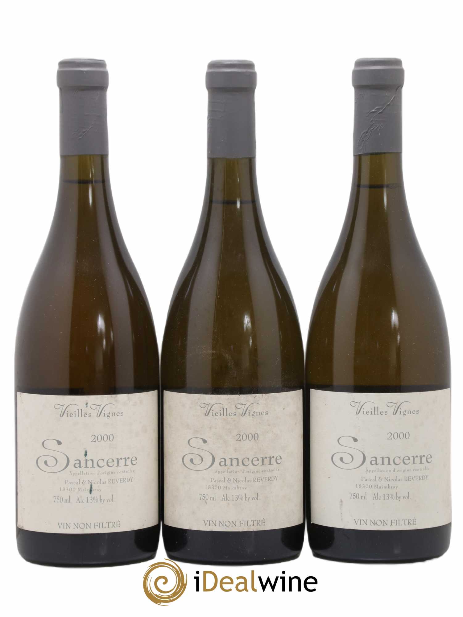 Sancerre Vieille Vignes Pascal Et Nicolas Reverdy (sans prix de réserve) 2000 - Posten von 3 Flaschen - 0