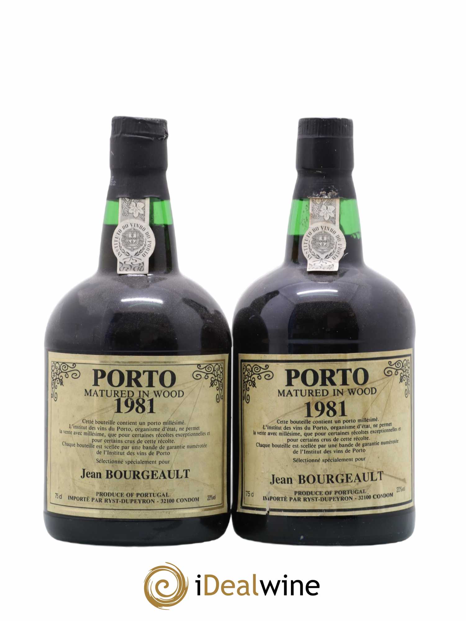 Porto Matured Wood Selectionné pour Jean Bourgeault 1981 - Posten von 2 Flaschen - 0