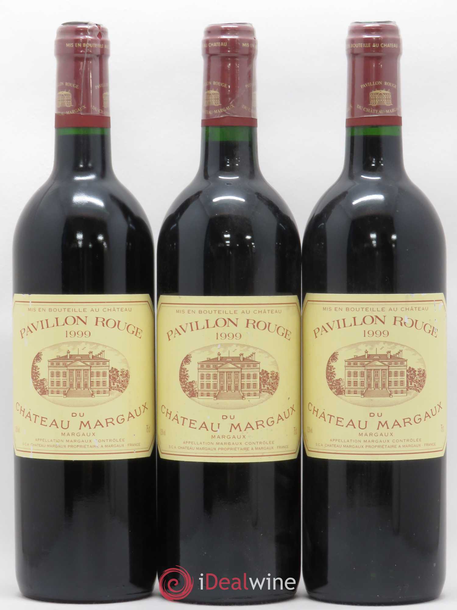 Pavillon Rouge du Château Margaux Second Vin 1999 - Lot de 3 bouteilles - 0