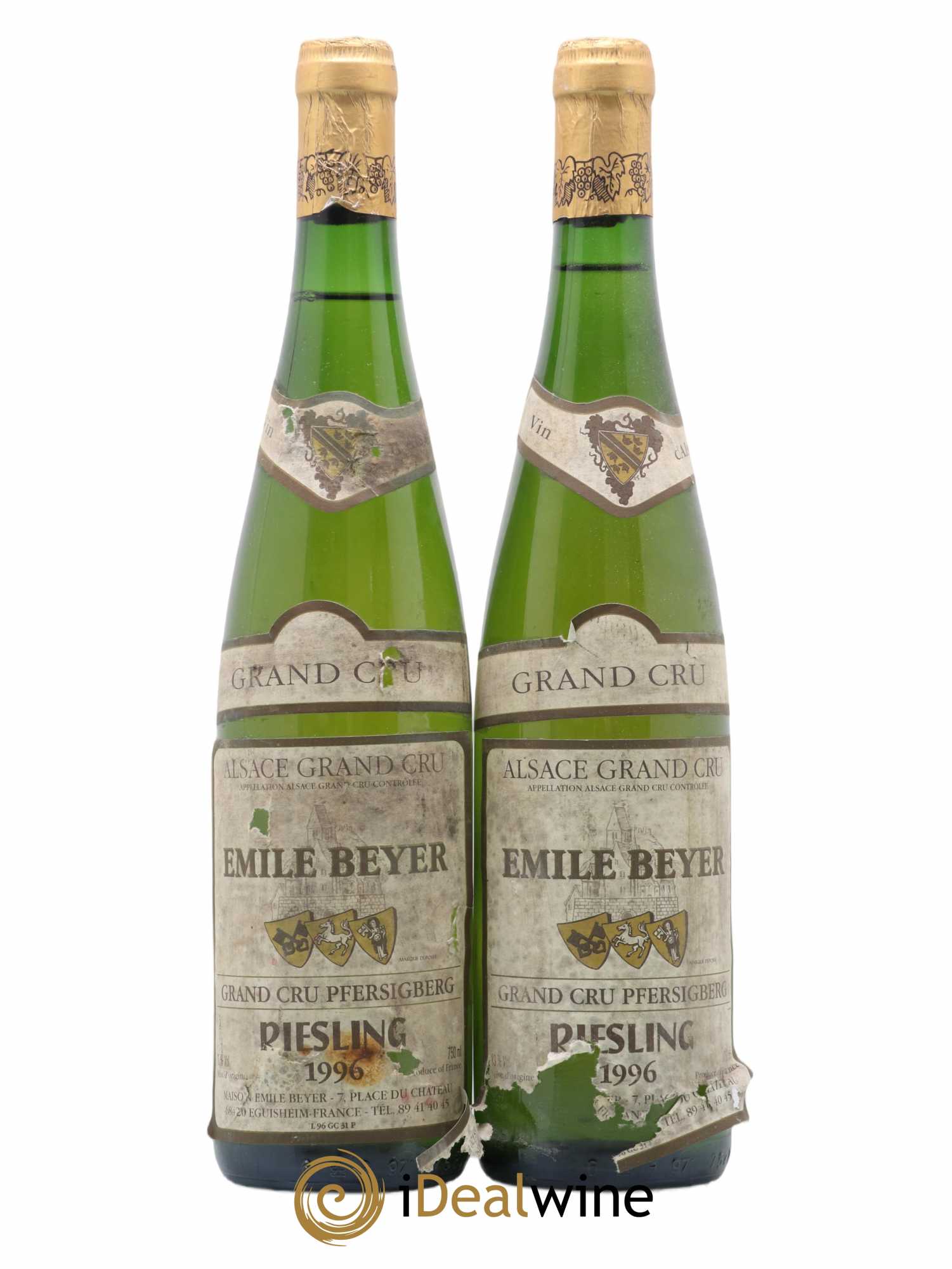 Riesling Grand Cru Pfersigberg Emile Beyer 1996 - Lot de 2 bouteilles - 0