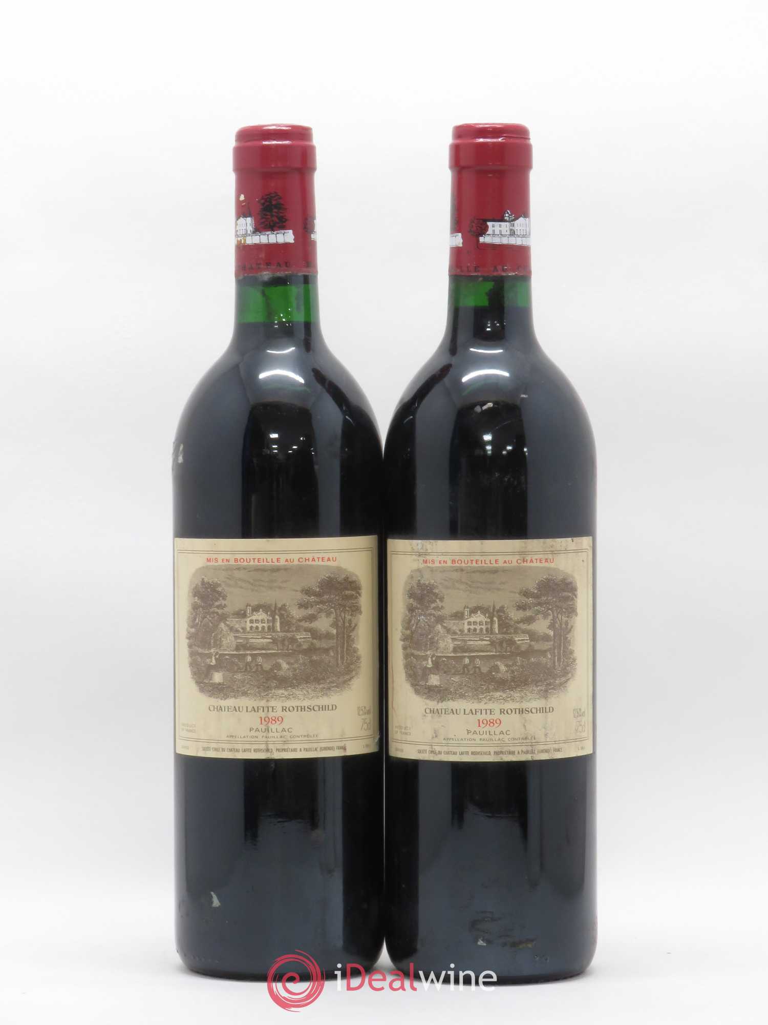 Château Lafite Rothschild 1er Grand Cru Classé 1989 - Lot de 2 bouteilles - 0