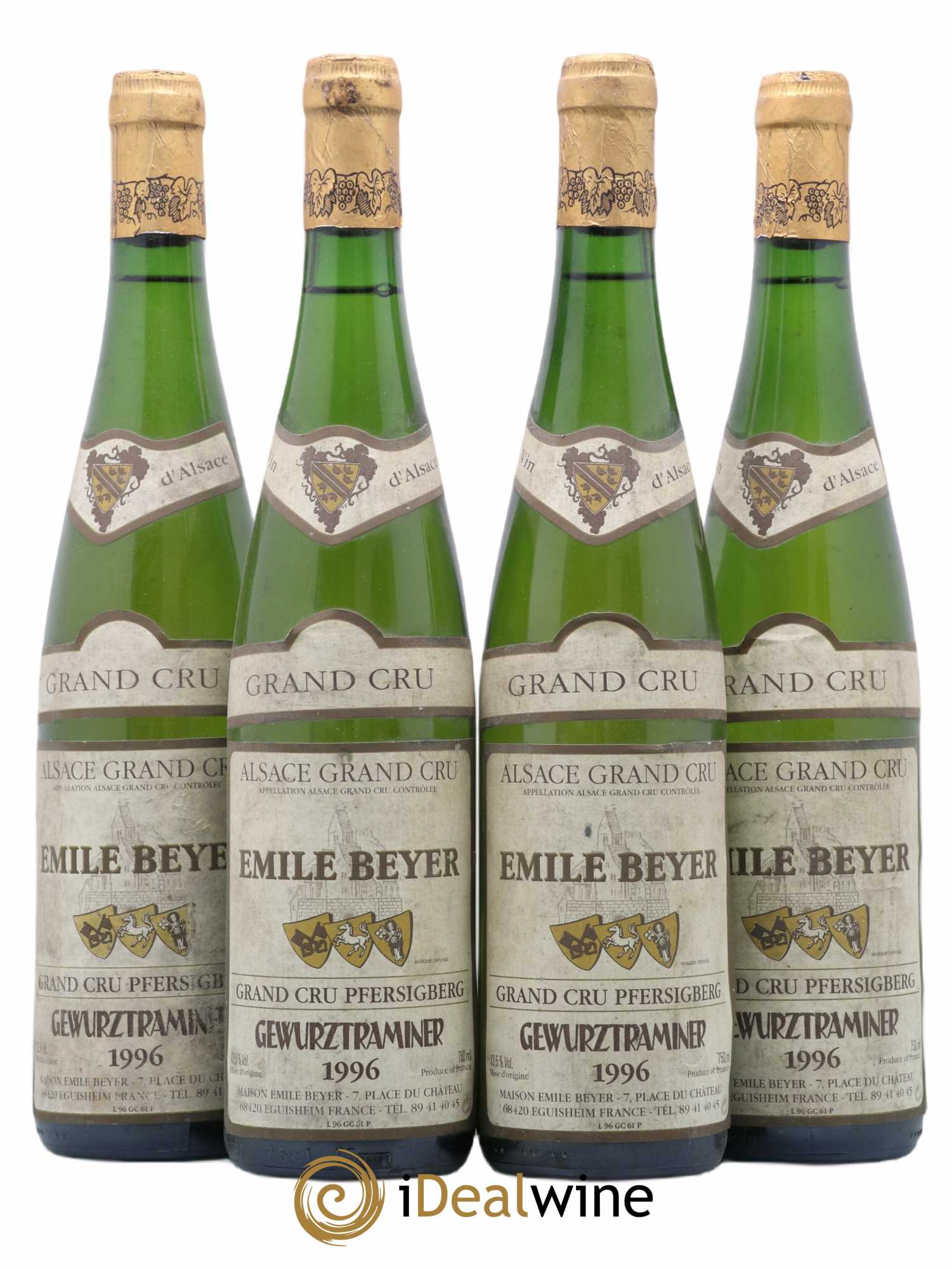 Gewurztraminer Grand Cru Pfersigberg Emile Beyer 1996 - Posten von 4 Flaschen - 0