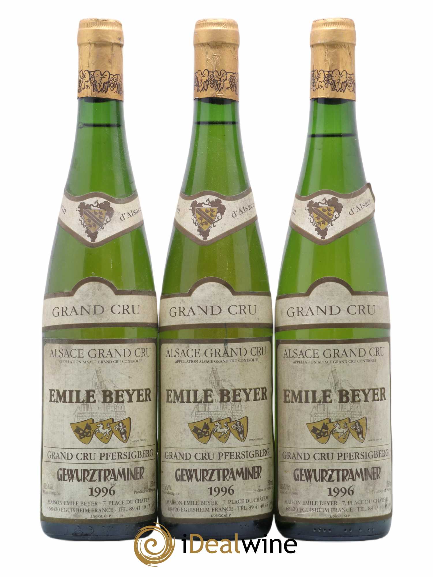 Gewurztraminer Grand Cru Pfersigberg Emile Beyer 1996 - Posten von 3 Flaschen - 0