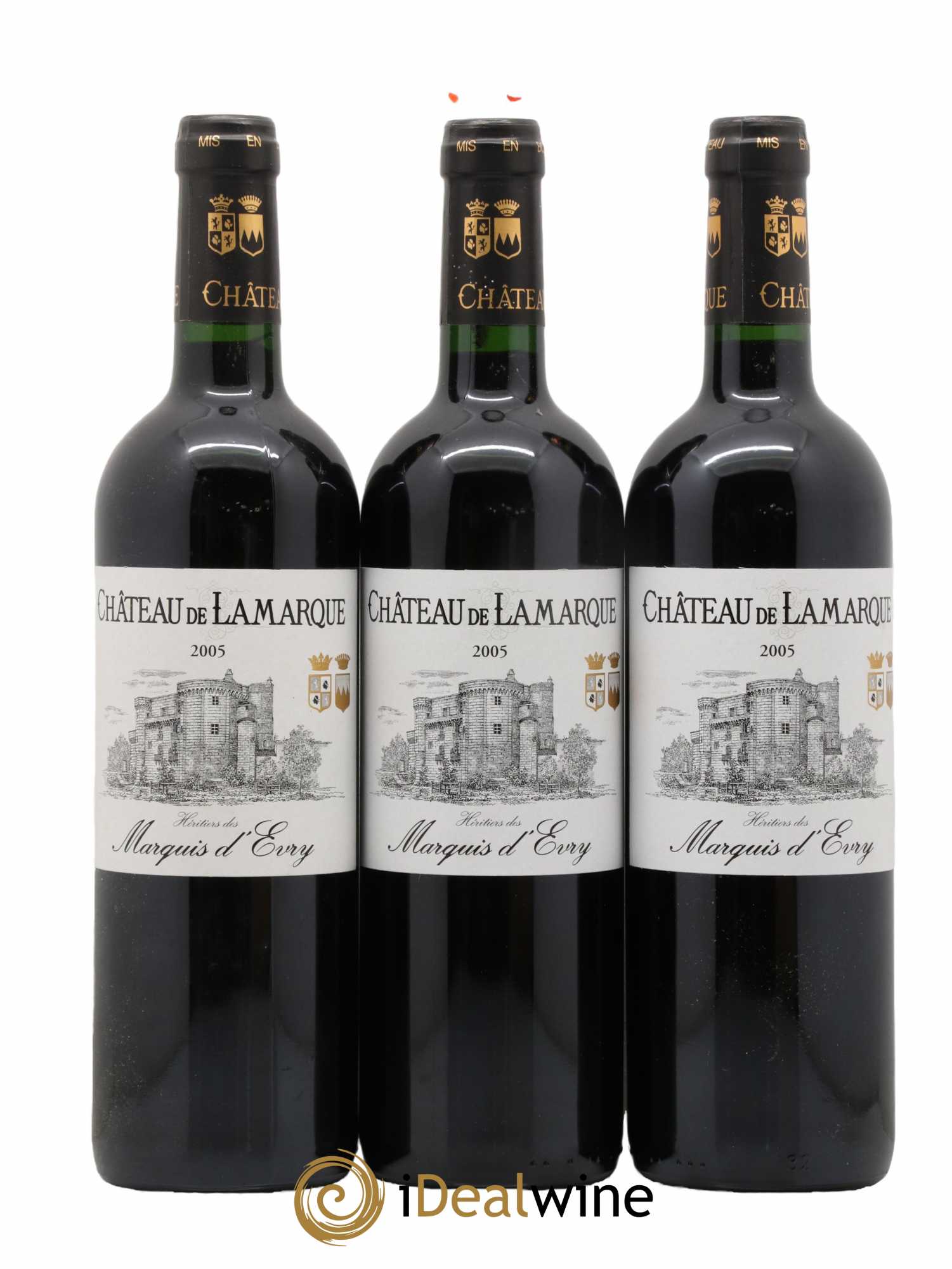 Château de Lamarque Cru Bourgeois 2005 - Lot de 3 bouteilles - 0