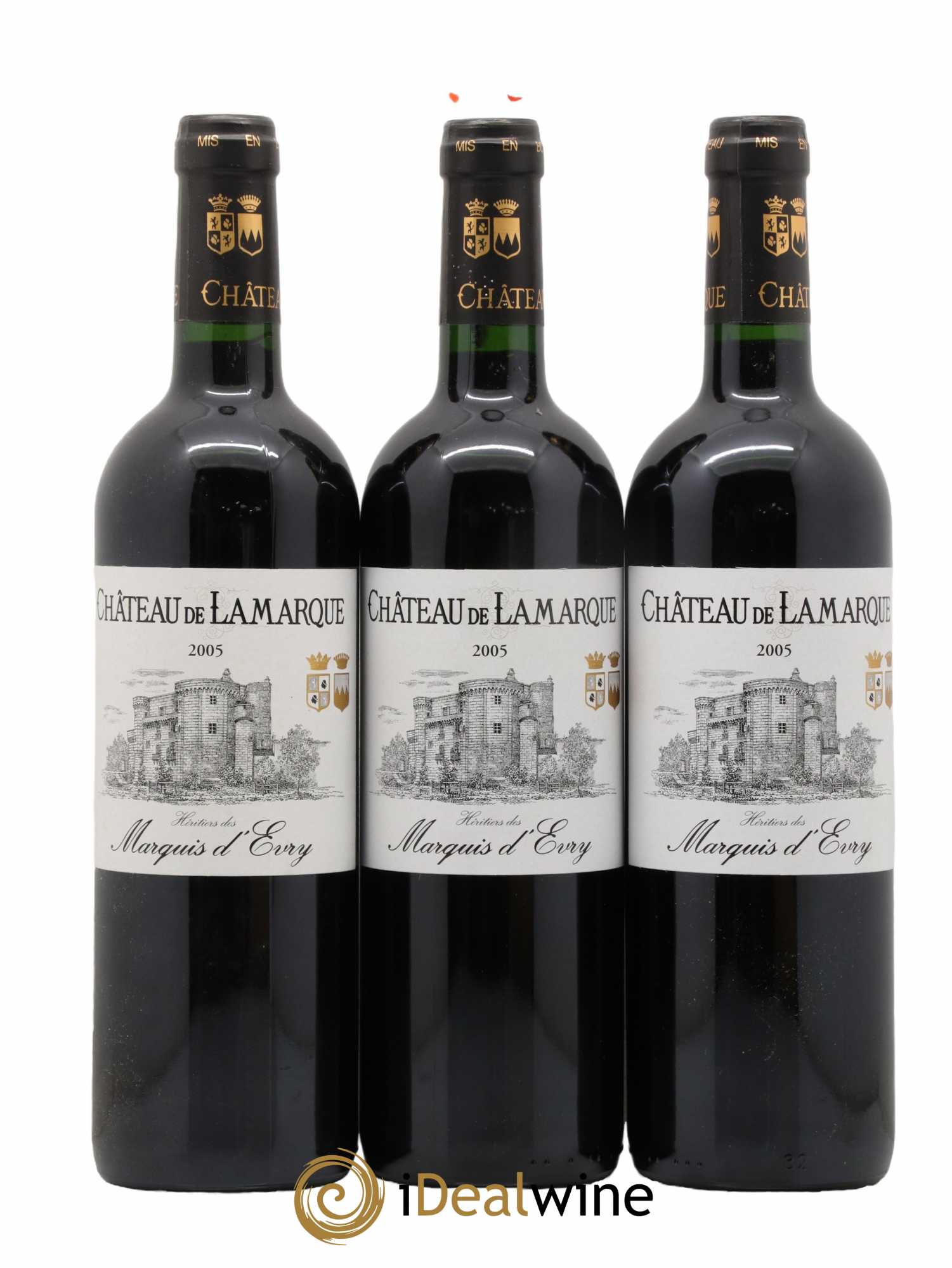 Château de Lamarque Cru Bourgeois 2005 - Lot de 3 bouteilles - 0