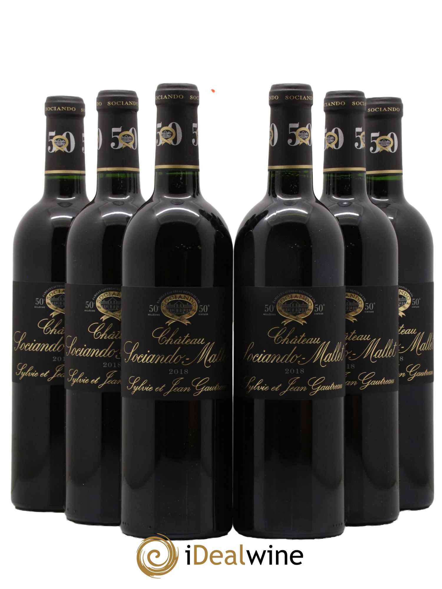 Château Sociando Mallet 2018 - Lot de 6 bouteilles - 0