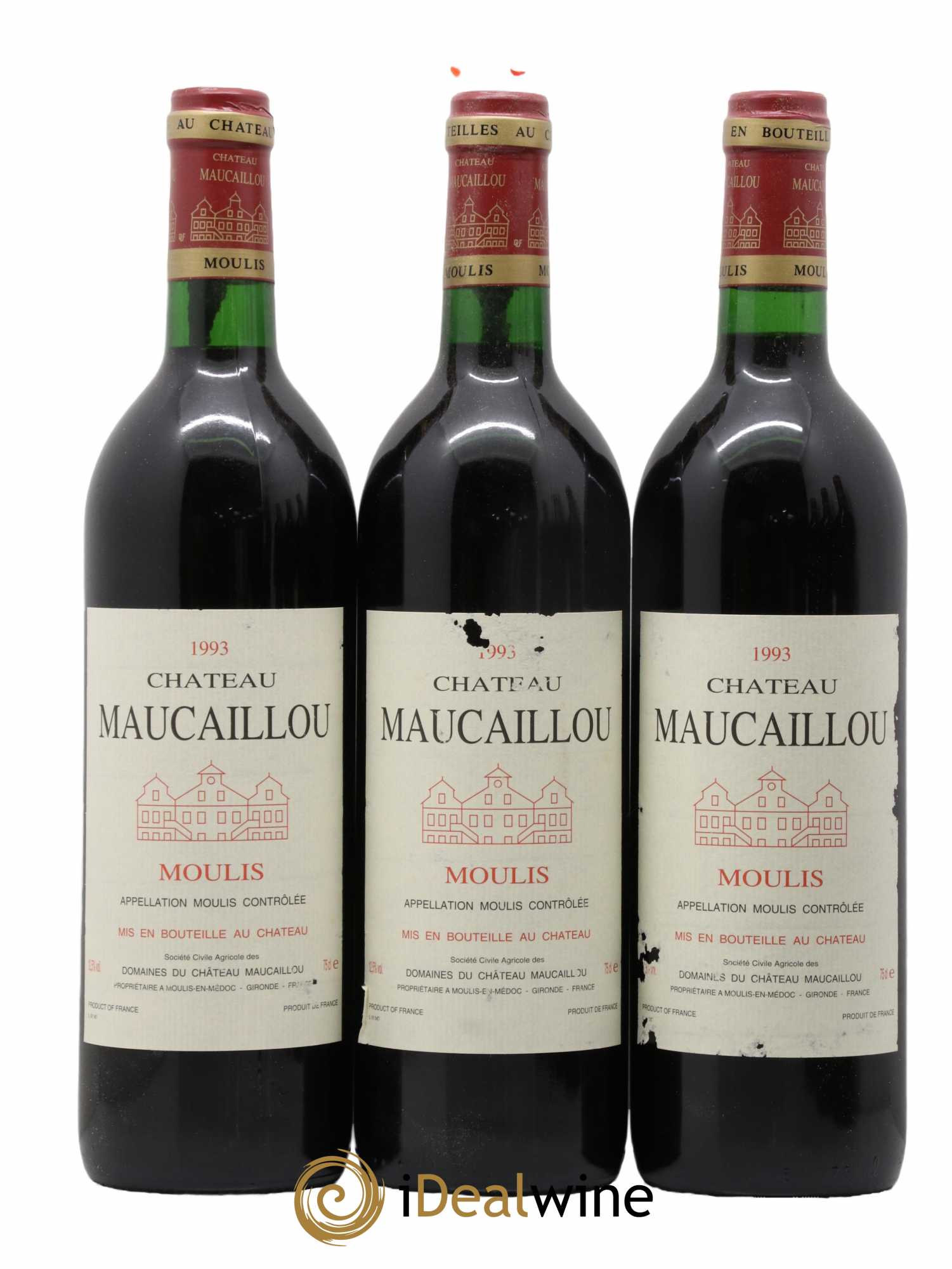 Château Maucaillou 1993 - Lot de 6 bouteilles - 1