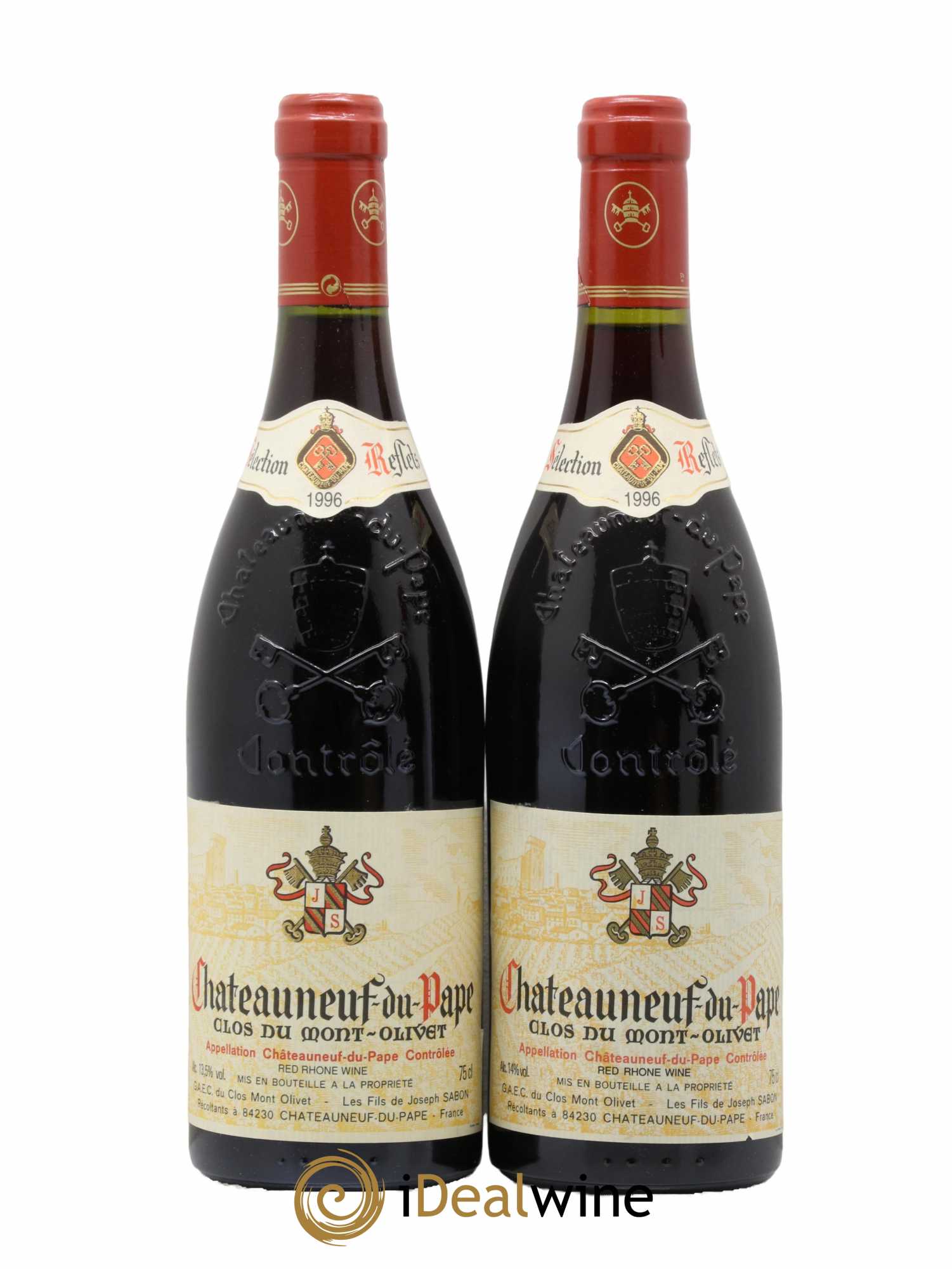 Acheter vin Châteauneuf-du-Pape Clos du Mont-Olivet 1996 (lot