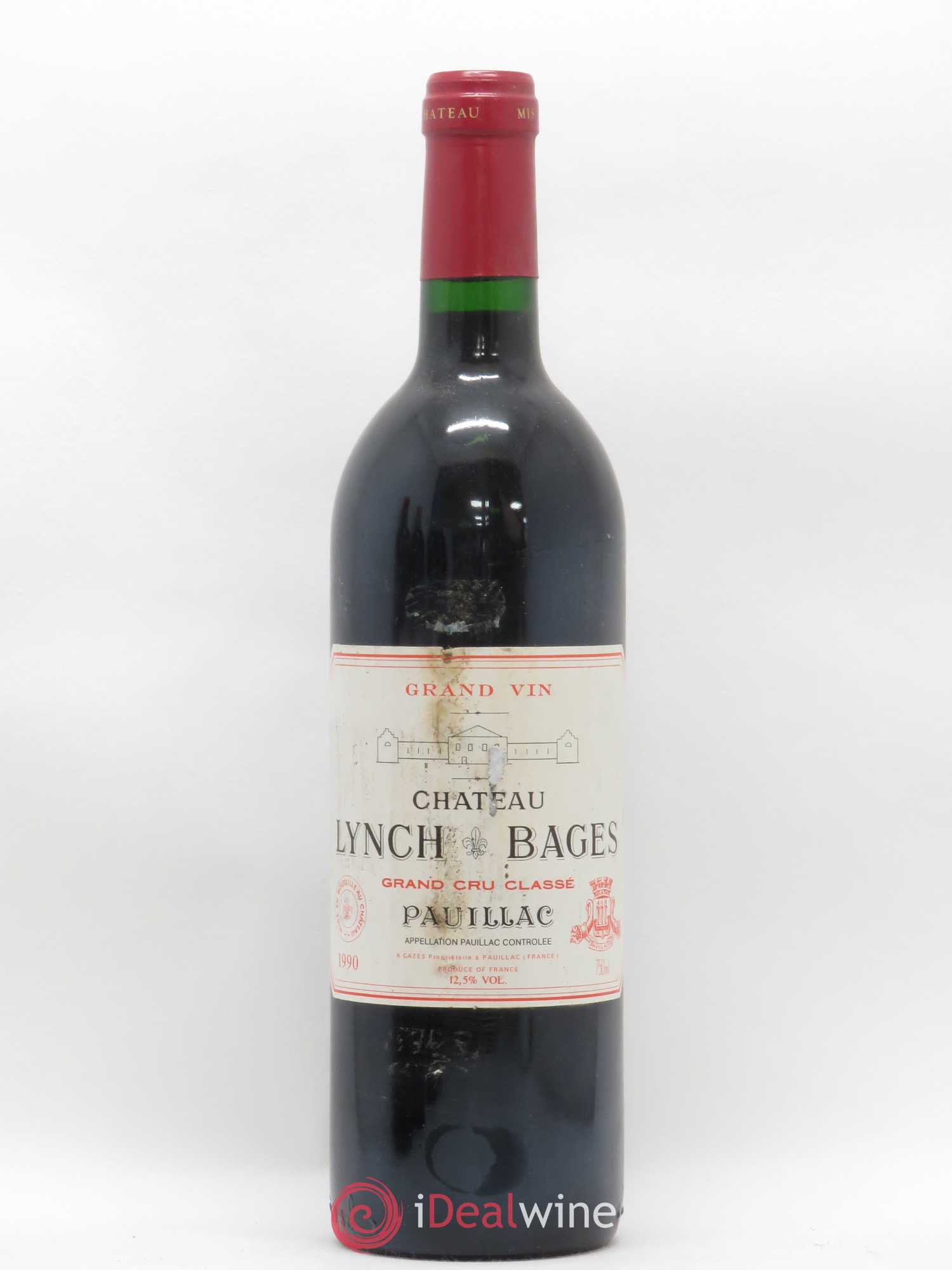 Château Lynch Bages 5ème Grand Cru Classé 1990 - Lot de 1 bouteille - 0