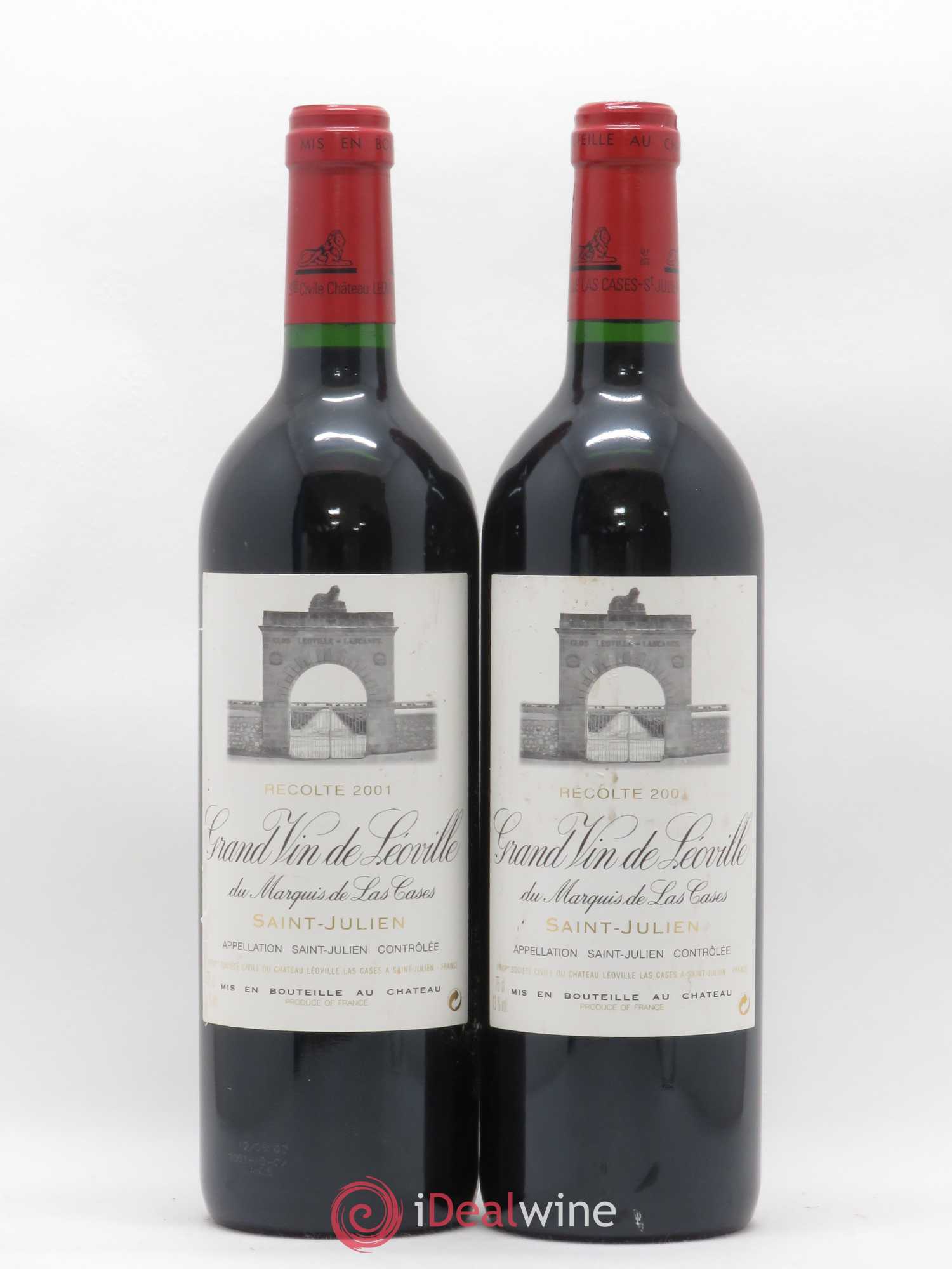 Château Léoville Las Cases 2ème Grand Cru Classé 2001 - Lot de 2 bouteilles - 0