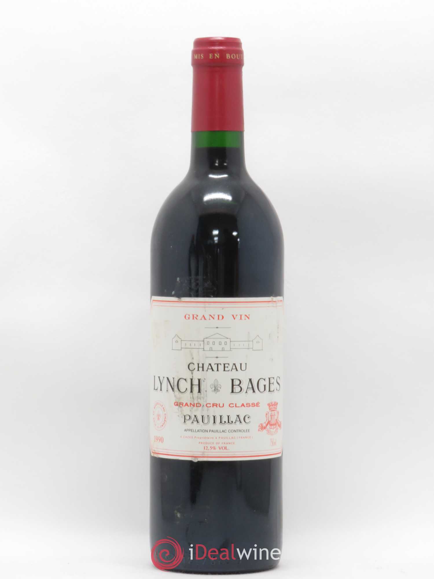 Château Lynch Bages 5ème Grand Cru Classé 1990 - Lot de 1 bouteille - 0