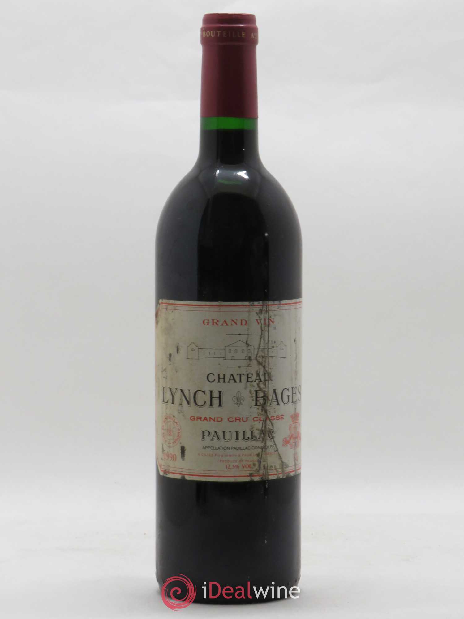 Château Lynch Bages 5ème Grand Cru Classé 1990 - Lot de 1 bouteille - 0