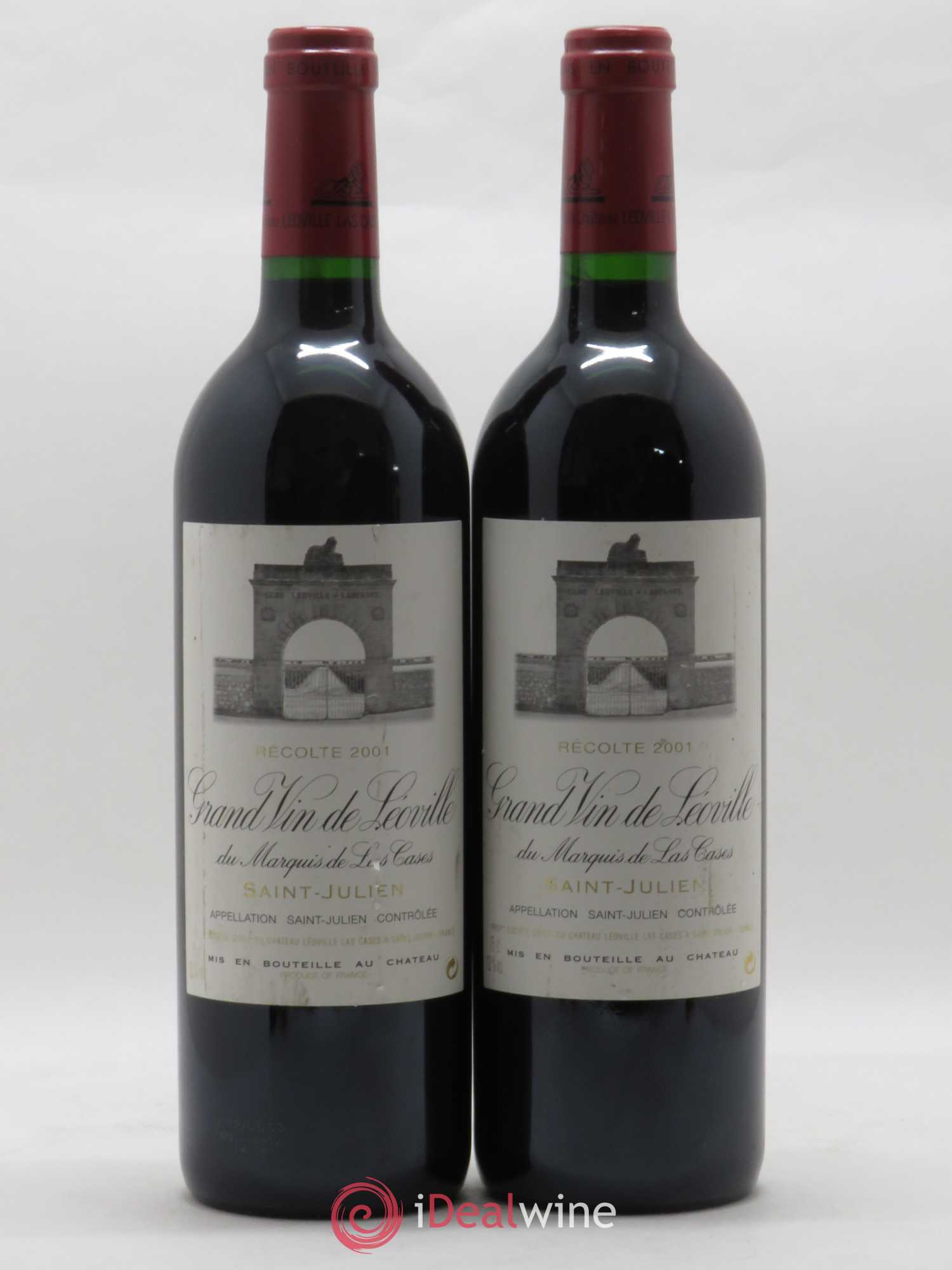 Château Léoville Las Cases 2ème Grand Cru Classé 2001 - Lot de 2 bouteilles - 0